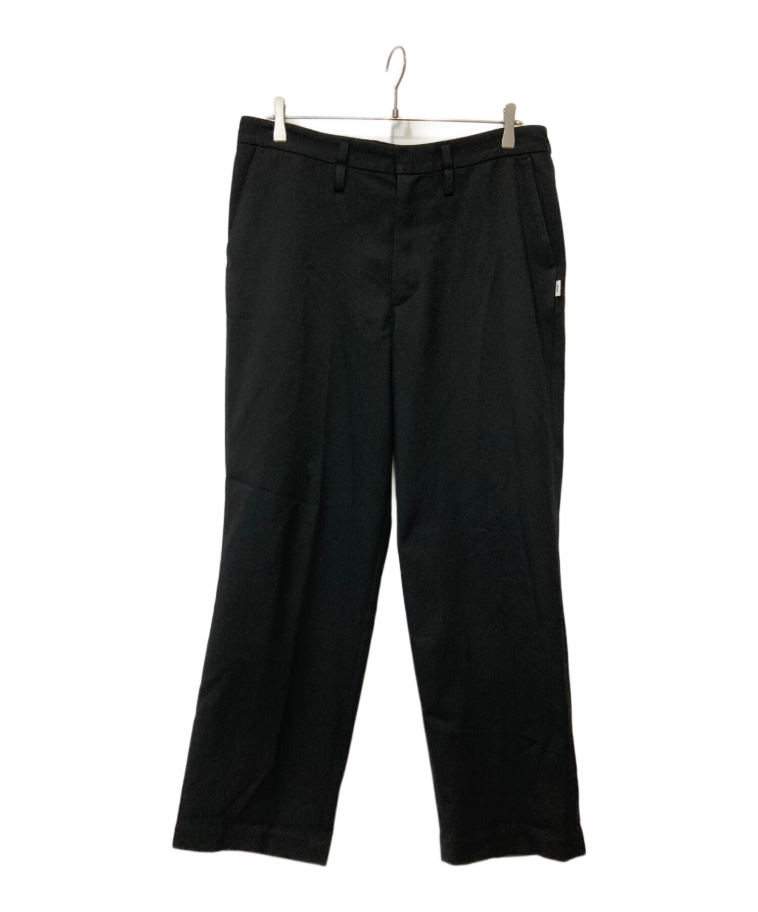 WTAPS (ダブルタップス) CREASE DL TROUSERS POLY. TWILL ブラック サイズ:03