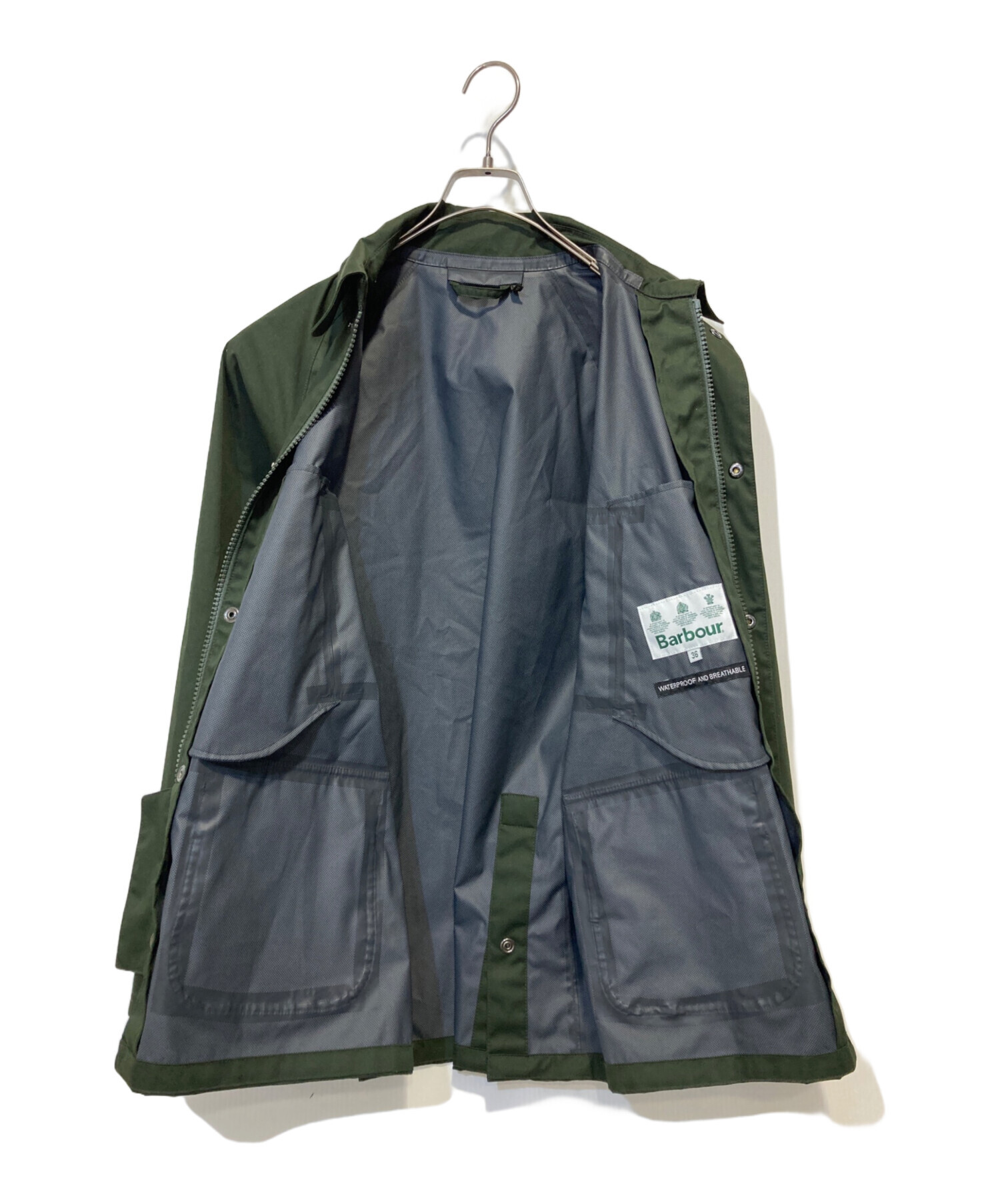 中古・古着通販】Barbour (バブアー) WATERPROOF BEDALE JACKET グリーン サイズ:36｜ブランド・古着通販  トレファク公式【TREFAC FASHION】スマホサイト