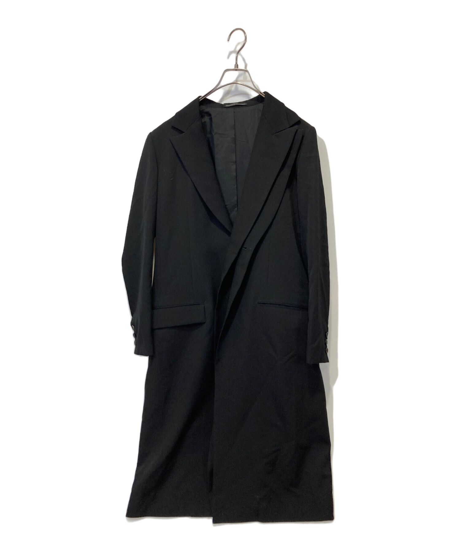 中古・古着通販】yohji yamamoto+Noir (ヨウジヤマモトプリュスノアール) デザインレイヤードコート ブラック  サイズ:1｜ブランド・古着通販 トレファク公式【TREFAC FASHION】スマホサイト