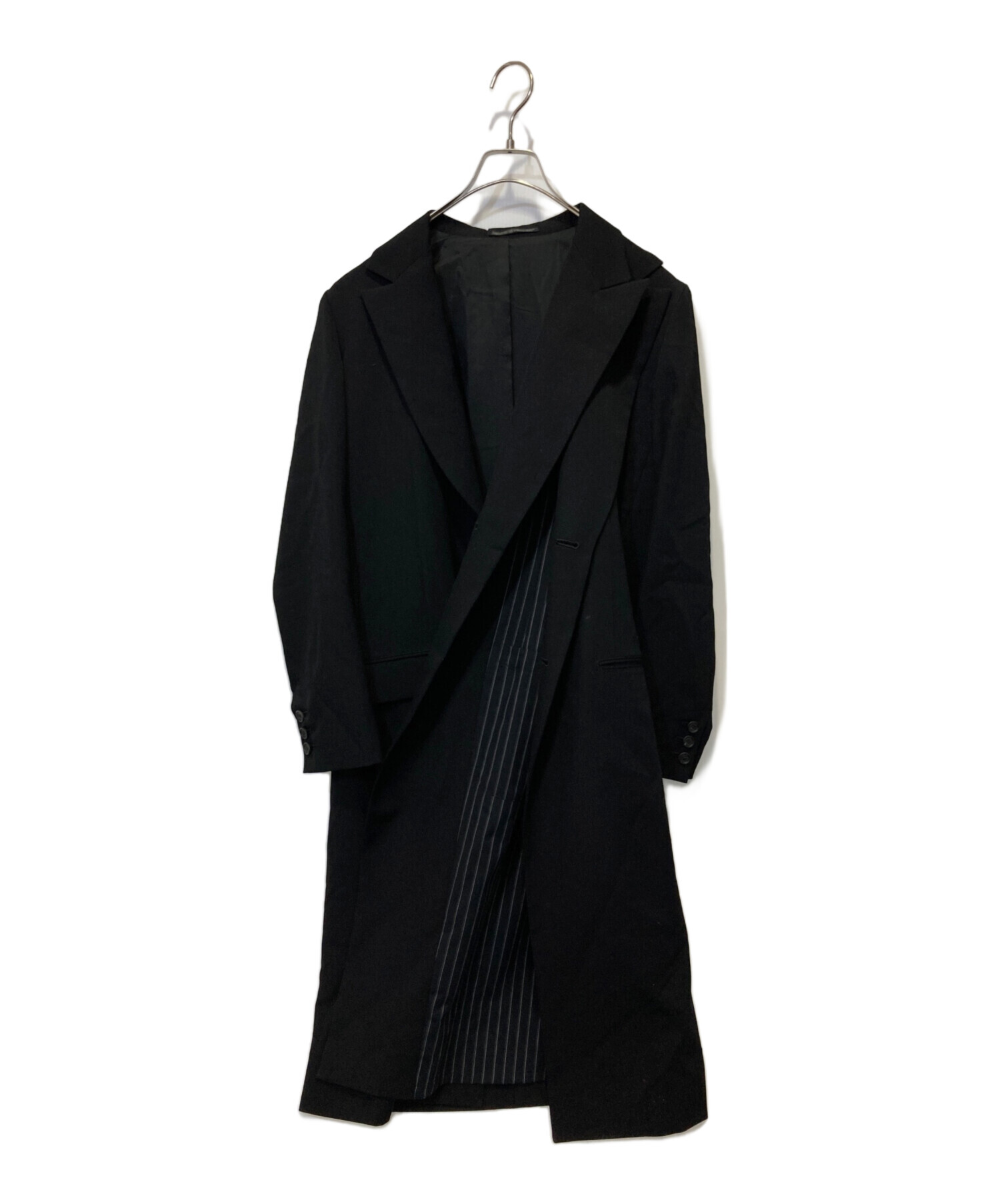 中古・古着通販】yohji yamamoto+Noir (ヨウジヤマモトプリュスノアール) デザインレイヤードコート ブラック サイズ:1｜ブランド・ 古着通販 トレファク公式【TREFAC FASHION】スマホサイト