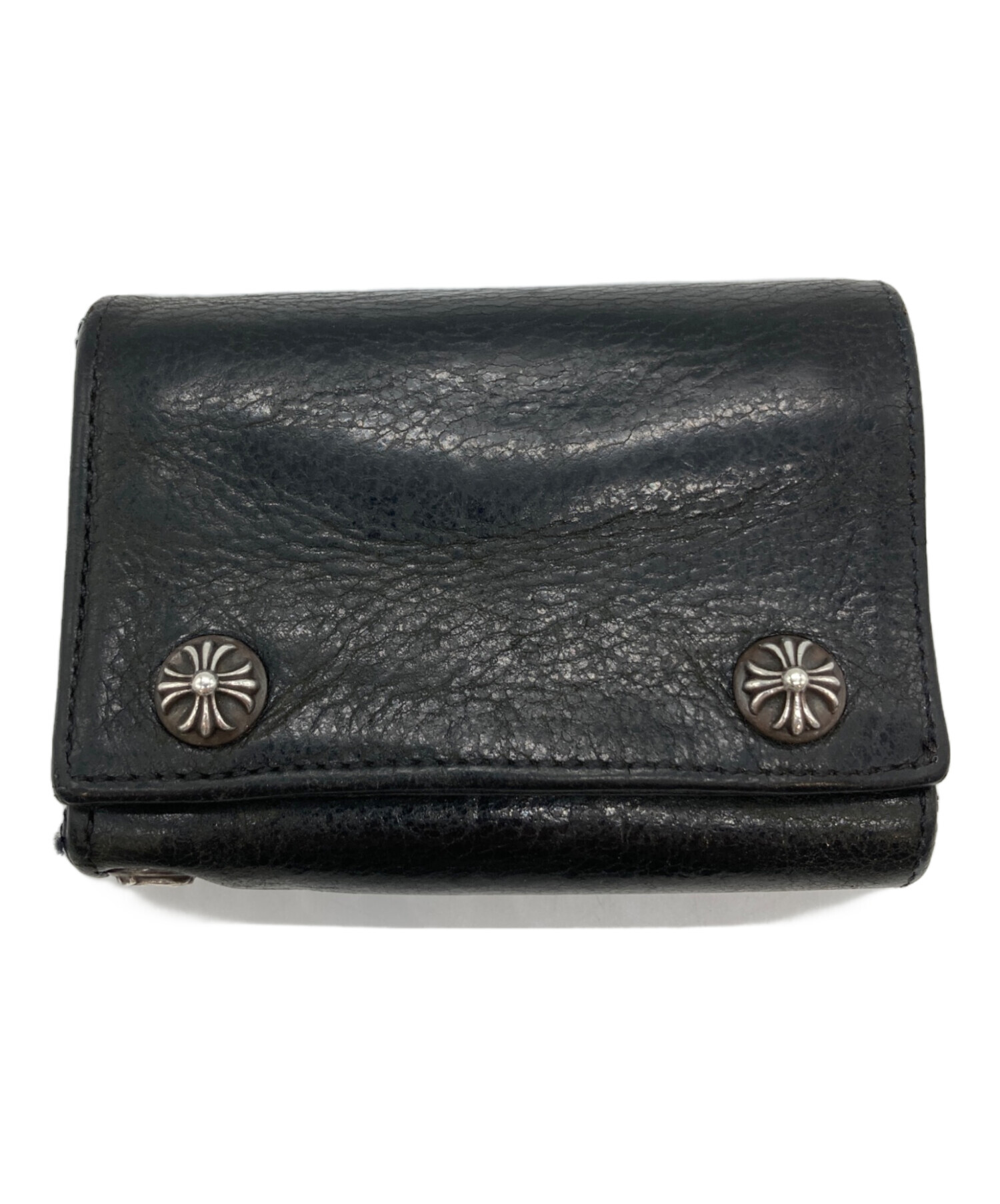 CHROME HEARTS (クロムハーツ) 3FOLD WALLET ブラック