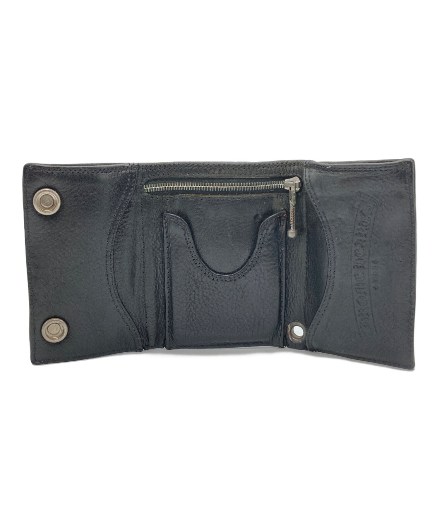 CHROME HEARTS (クロムハーツ) 3FOLD WALLET ブラック