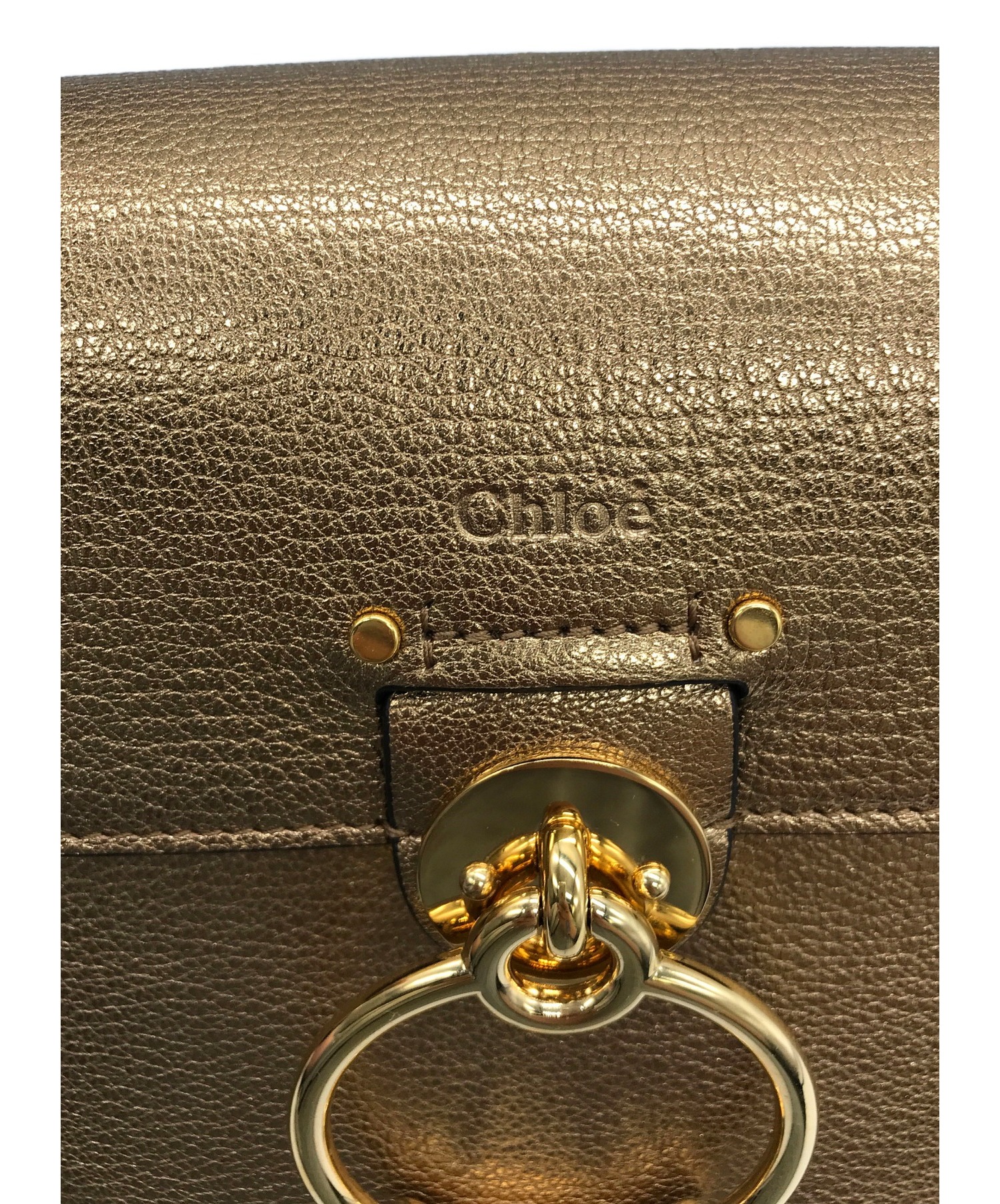 中古・古着通販】Chloe (クロエ) TESSスモールバッグ ブロンズ C19BDR