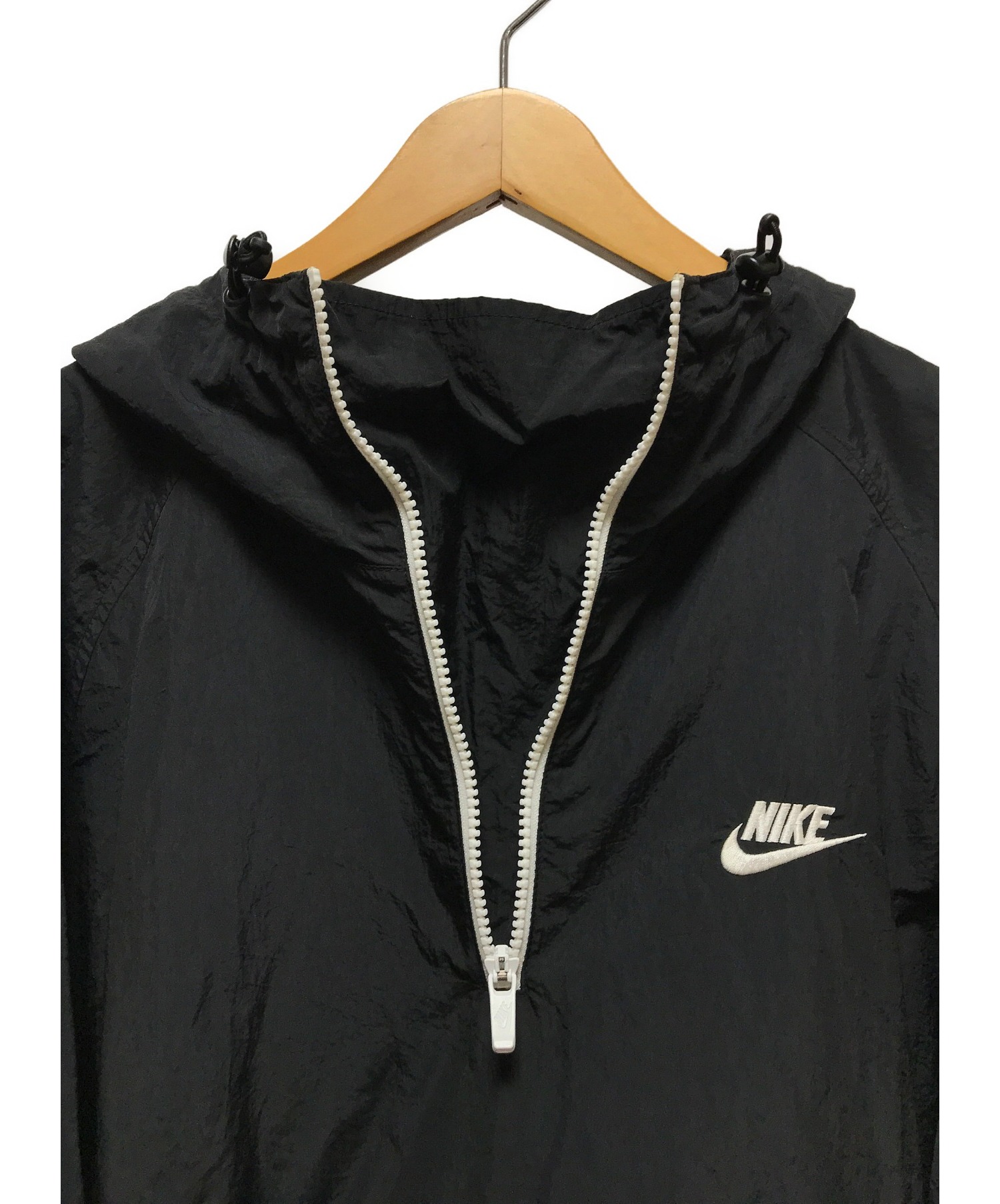 中古・古着通販】NIKE (ナイキ) アノラックパーカー ブラック サイズ:L