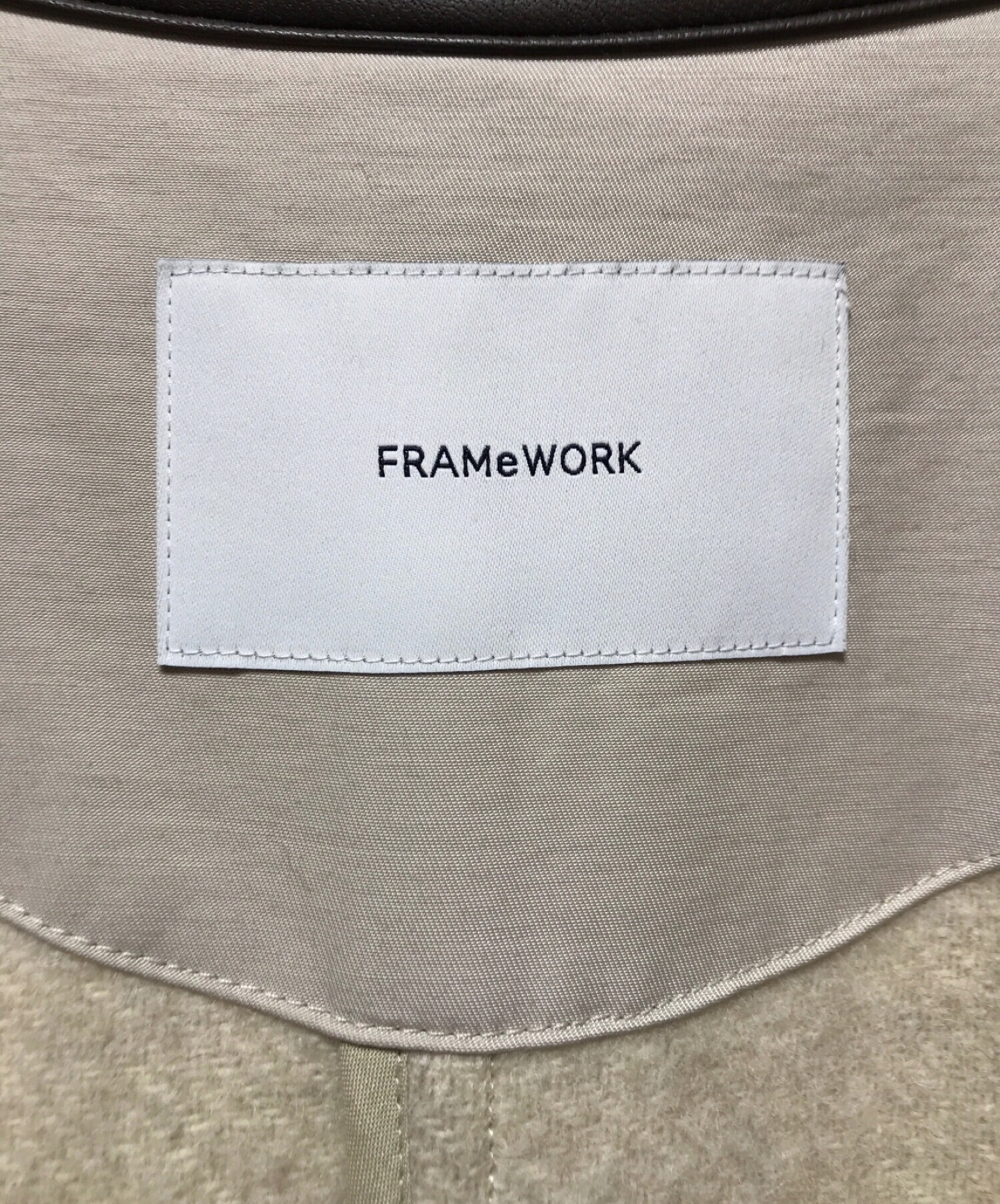 FRAMeWORK (フレームワーク) パイピングコート アイボリー サイズ:SIZE 38 下記参照