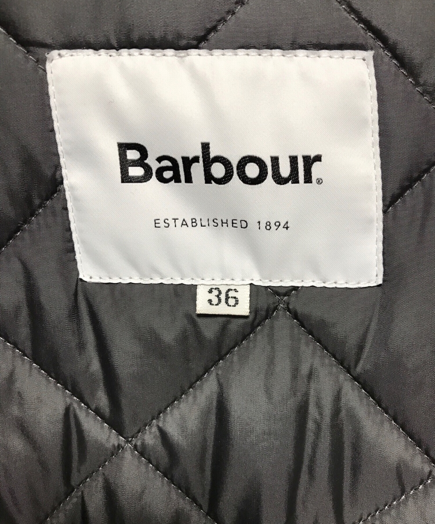 Barbour (バブアー) キルティングビデイルジャケット グレー サイズ:SIZE 36 下記参照