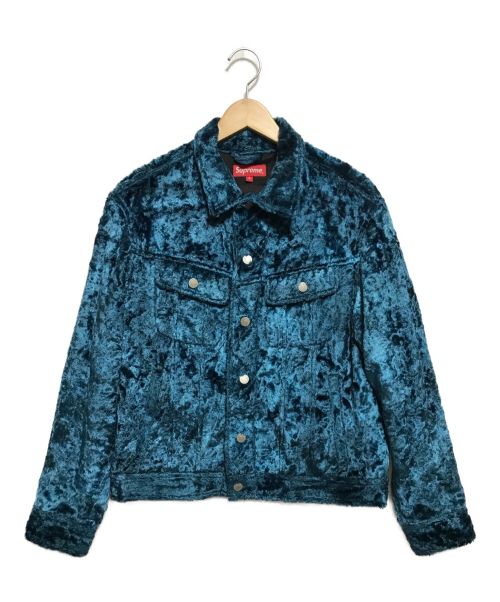 Supreme fuzzy pile trucker jacket sale