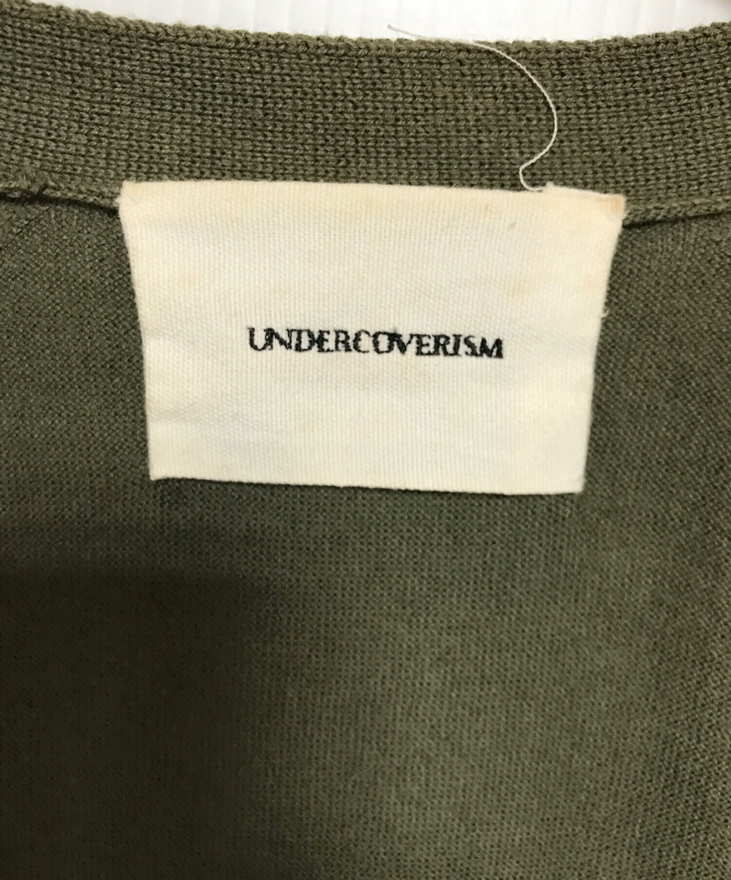 UNDERCOVER (アンダーカバー) コラージュカーディガン カーキ サイズ:SIZE 3 下記参照