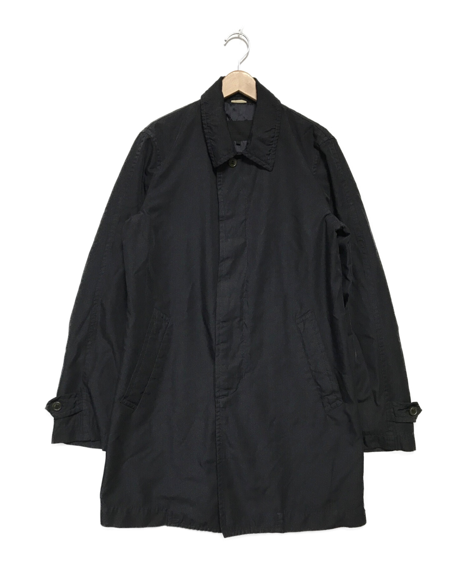 COMME des GARCONS HOMME DEUX (コムデギャルソン オム ドゥ) ステンカラーコート ブラック サイズ:M