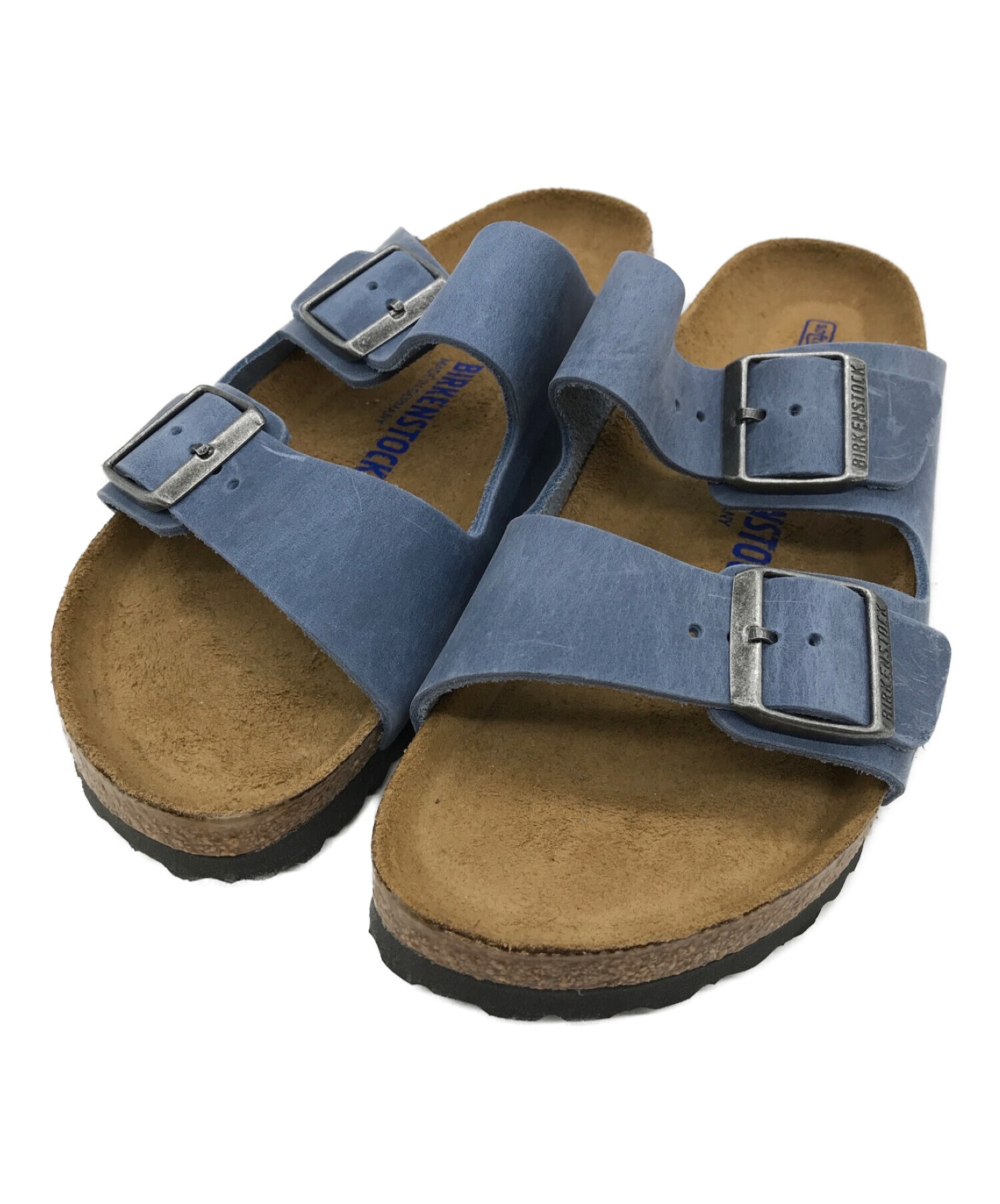 BIRKENSTOCK (ビルケンシュトック) アリゾナサンダル　レザーサンダル　ブルー ブルー サイズ:26cm