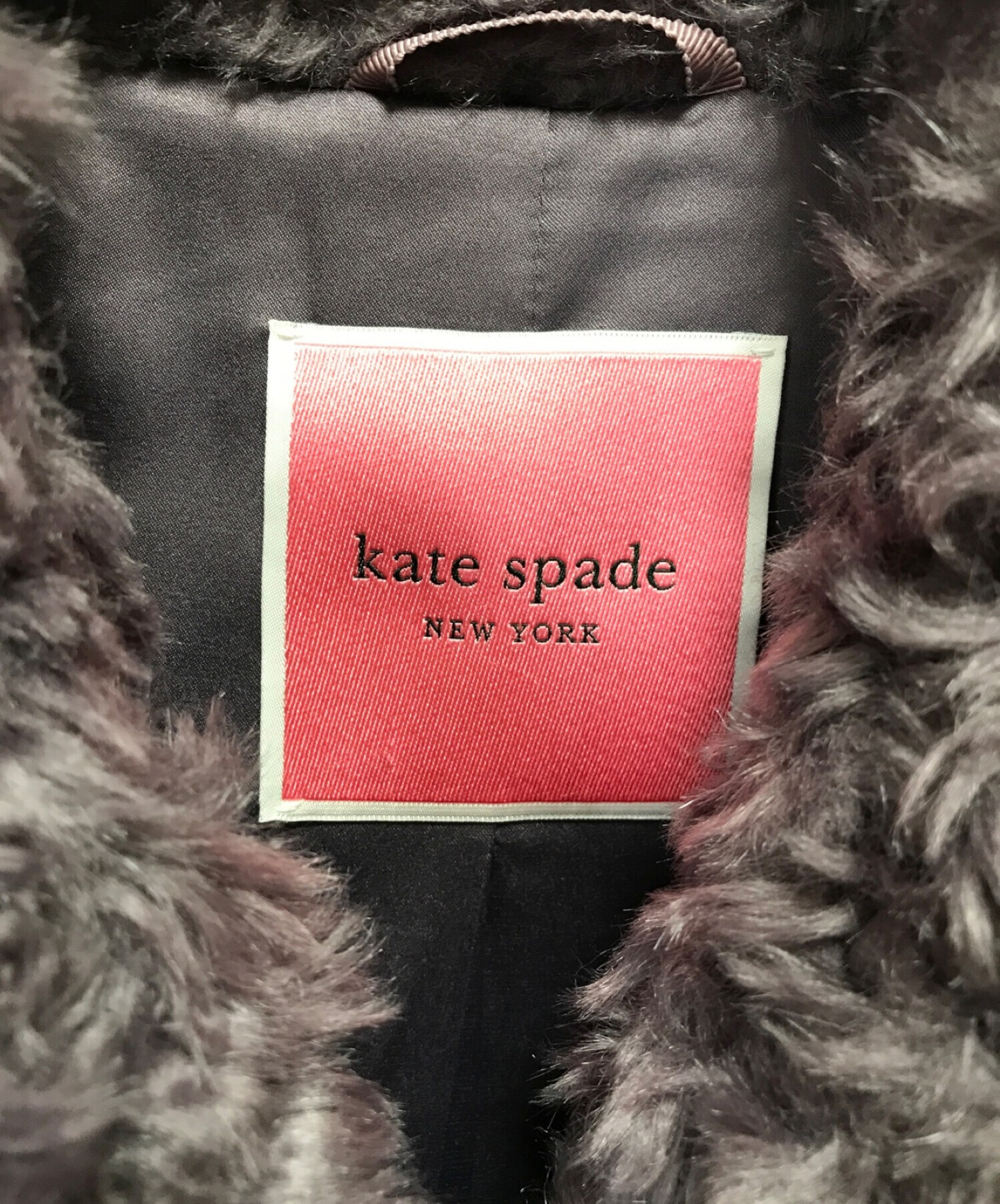 Kate Spade (ケイトスペード) フェイクファージャケット パープル サイズ:2（下記参照）