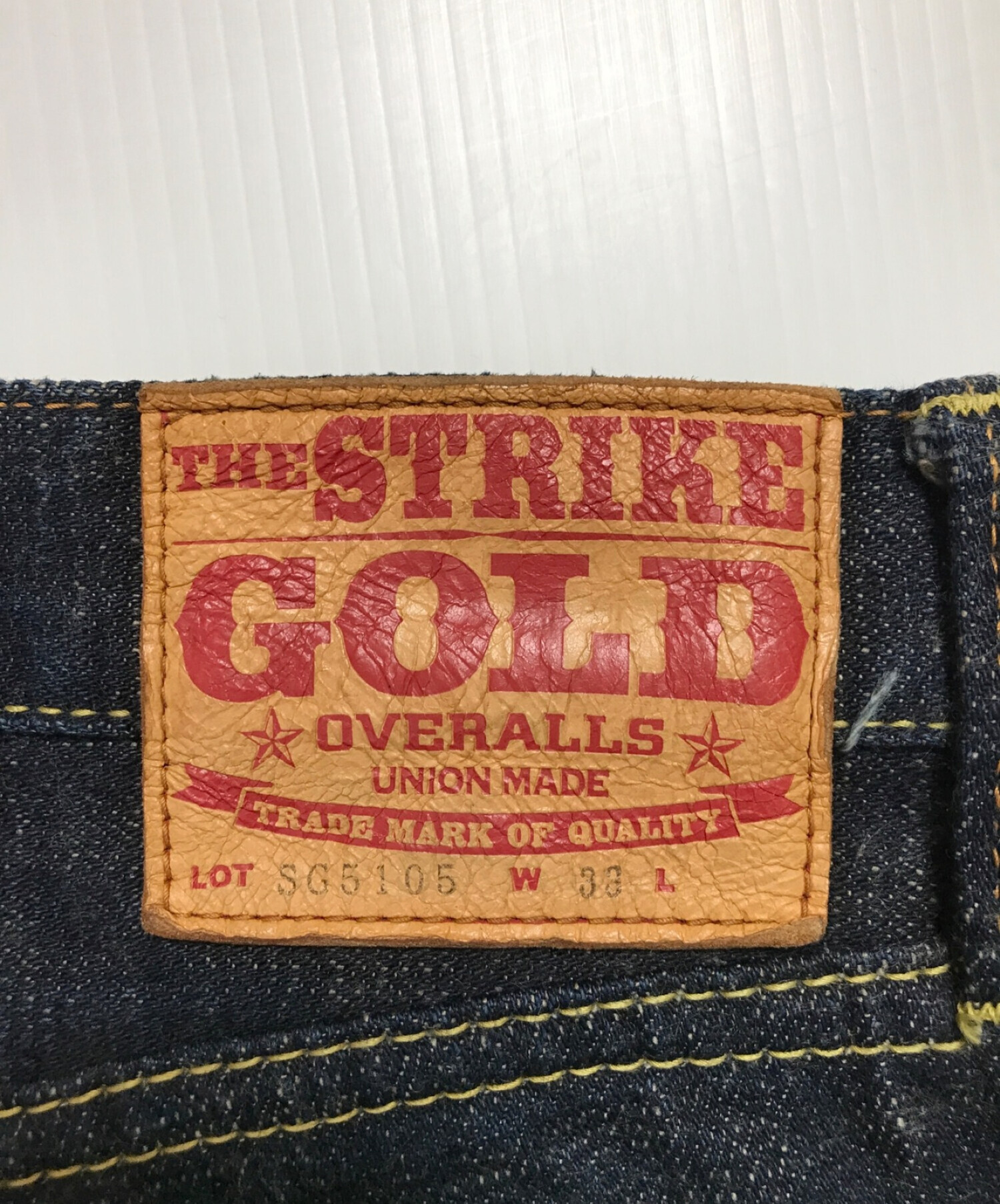 中古・古着通販】THE STRIKE GOLD (ストライクゴールド) セルビッチデニムパンツ ジーンズ インディゴ インディゴ  サイズ:33(下記参照)｜ブランド・古着通販 トレファク公式【TREFAC FASHION】スマホサイト