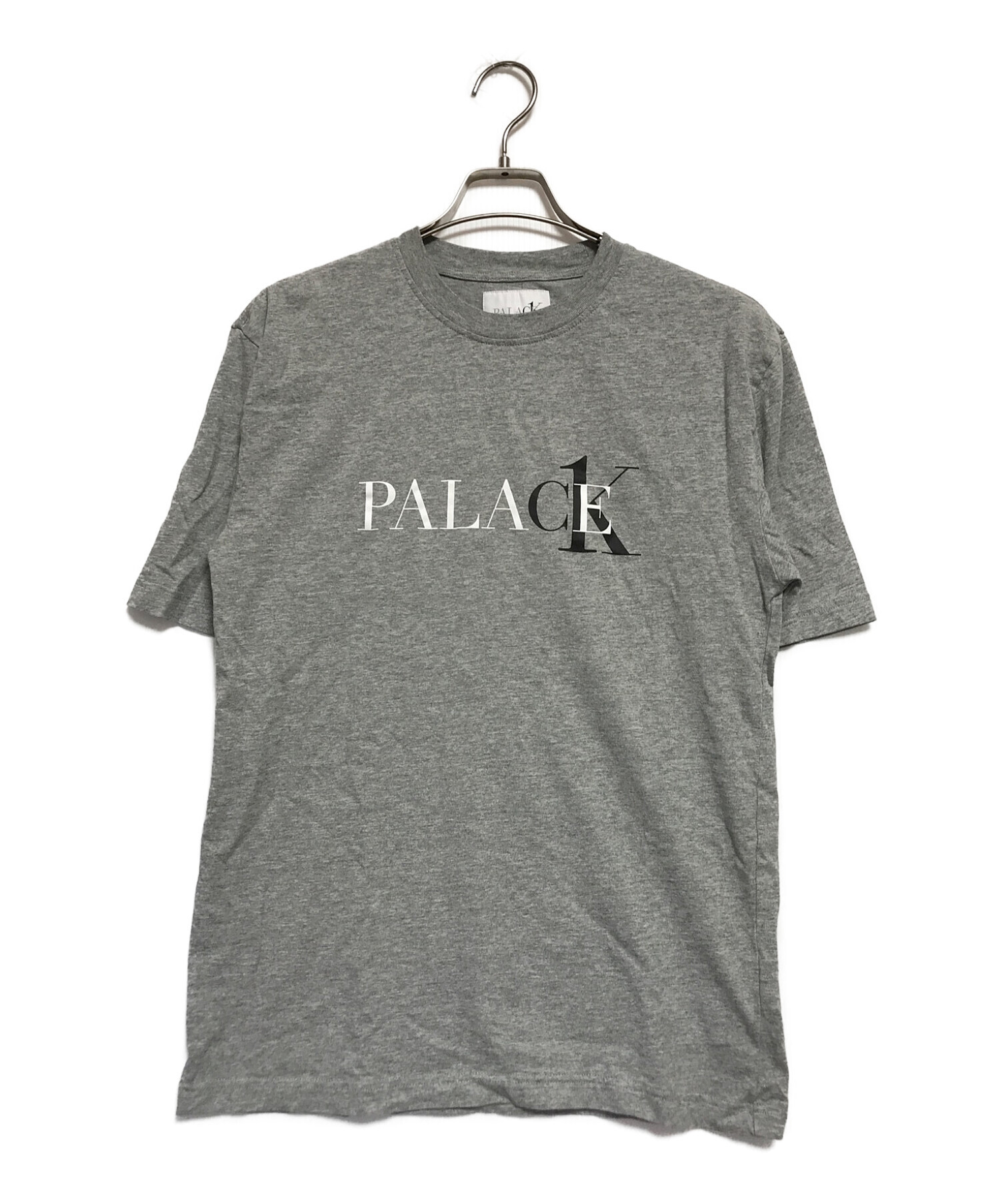 PALACE×CALVIN KLEIN (パレス×カルバンクライン) プリントTシャツ グレー サイズ:S