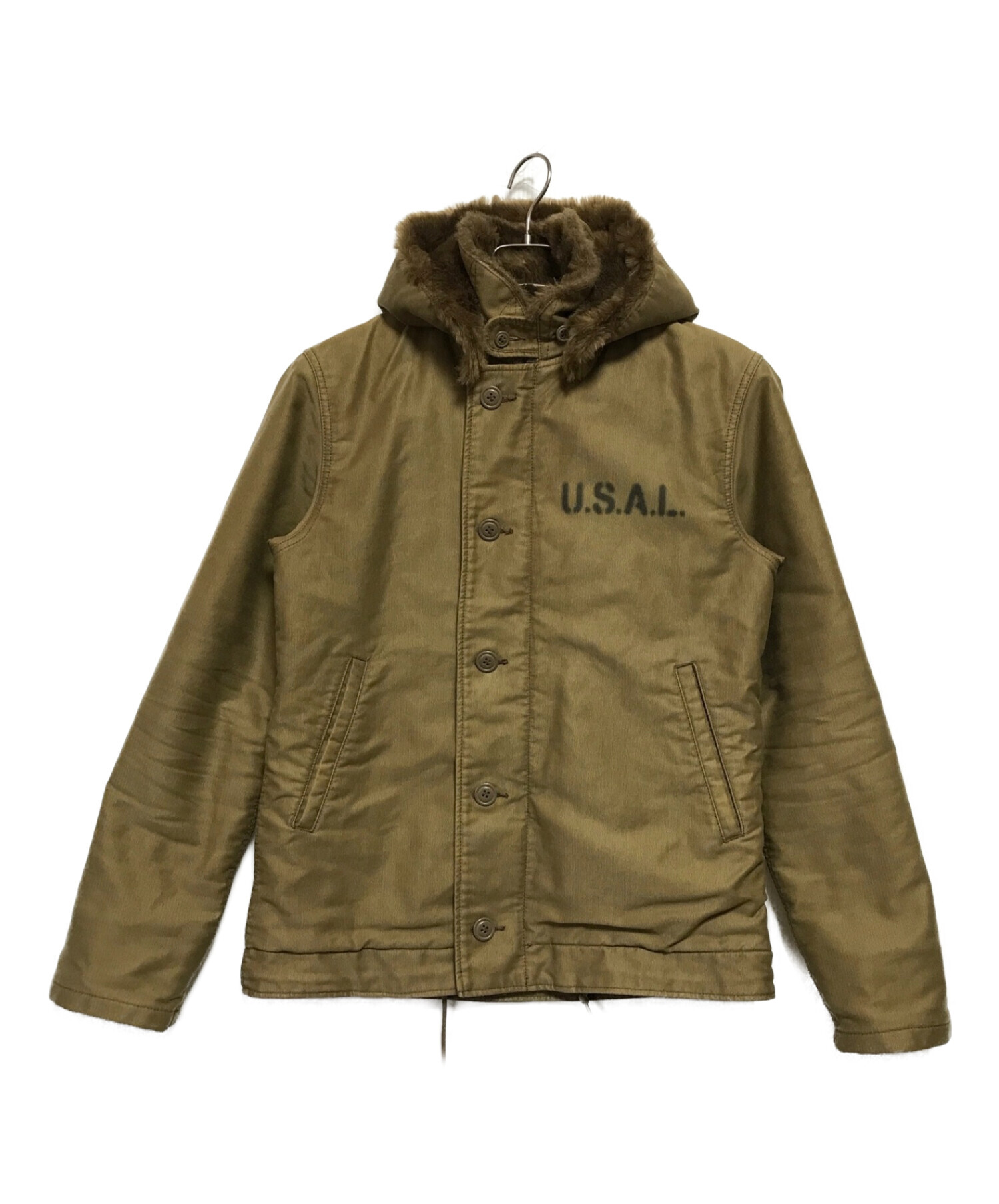 ALPHA INDUSTRIES INC (アルファインダストーリーズ) N-1デッキジャケット カーキ サイズ:M