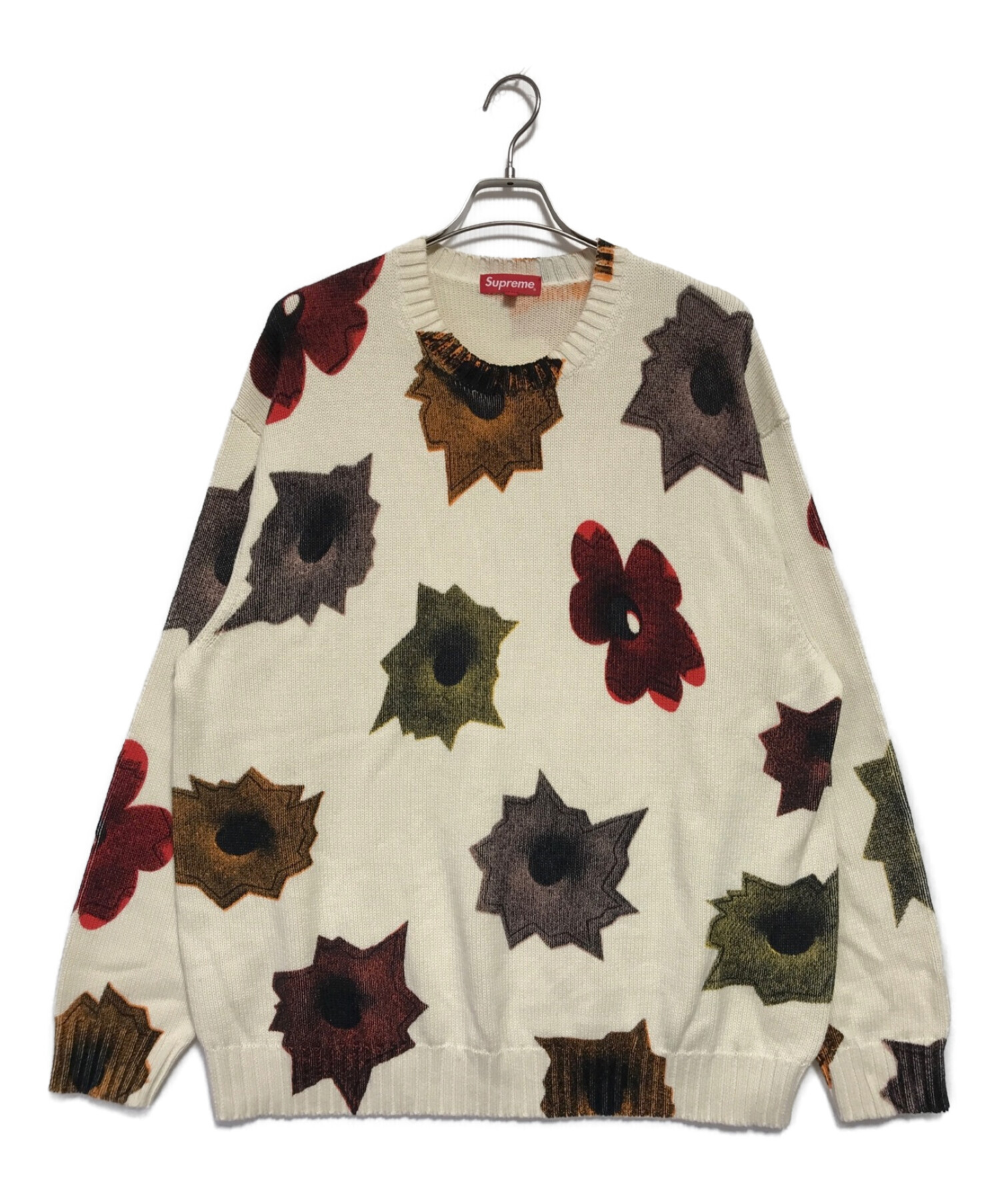 Supreme Nate Lowman Sweater XL 白ニット/セーター - ニット/セーター