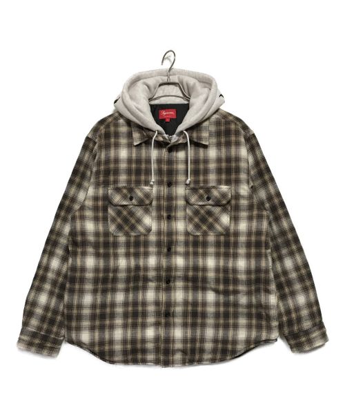 中古・古着通販】SUPREME (シュプリーム) Hooded Flannel Zip Up Shirt