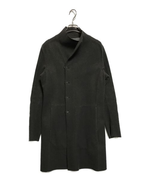 お色はブラックでサイズは1ですカズユキクマガイ アタッチメント スタンドカラーコート 黒 1 定価86900円