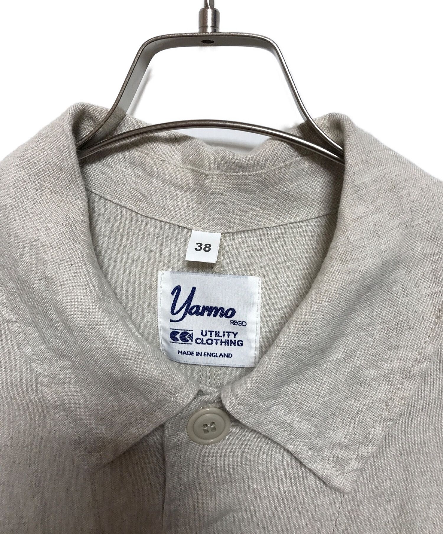 中古・古着通販】Yarmo (ヤーモ) リネンダスターコート ベージュ