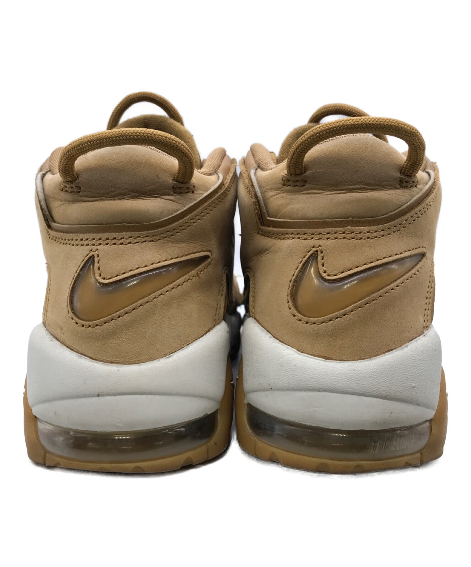 NIKE (ナイキ) AIR MORE UPTEMPO 96 PREMIUM FLAX/エアモアアップテンポ96プレミアムフレックス ベージュ  サイズ:SIZE 27.5cm(下記参照)