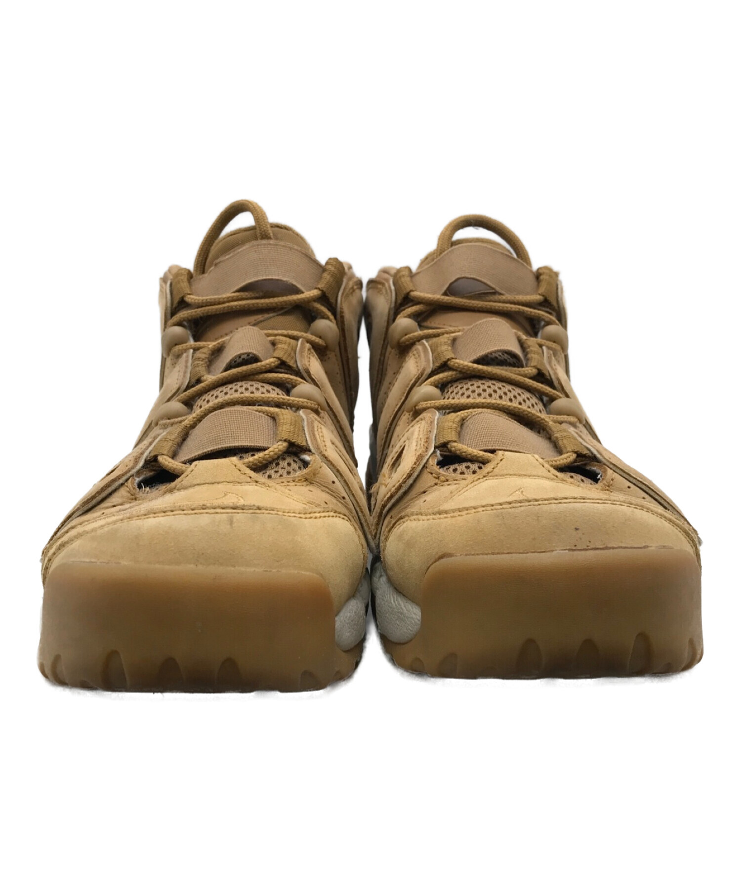 NIKE (ナイキ) AIR MORE UPTEMPO 96 PREMIUM FLAX/エアモアアップテンポ96プレミアムフレックス ベージュ  サイズ:SIZE 27.5cm(下記参照)