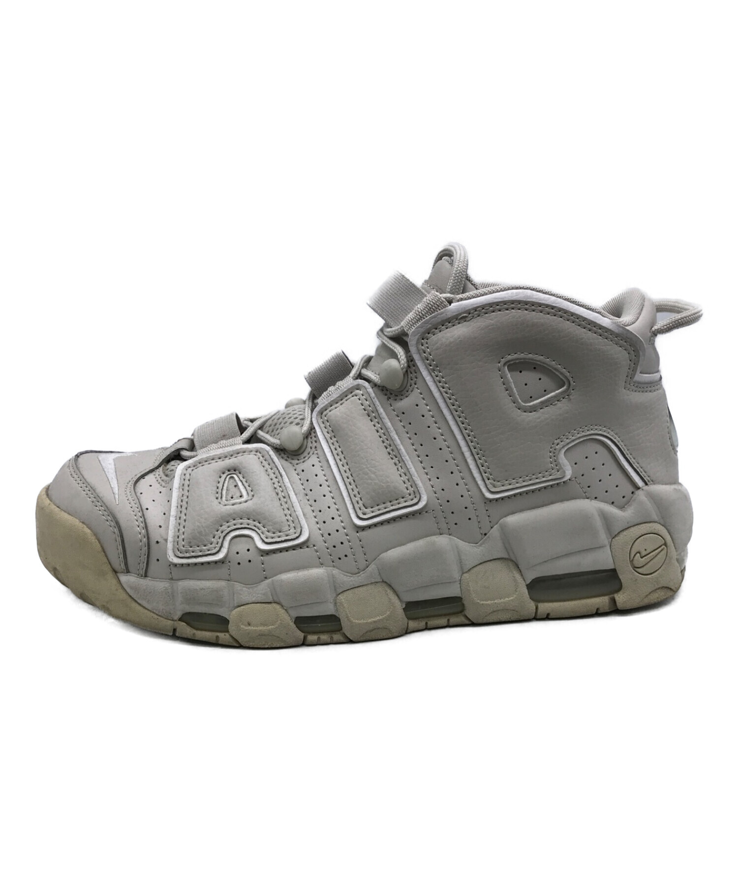 NIKE (ナイキ) AIR MORE UPTEMPO '96 LIGHT BONE/エアモアアップテンポ96ライトボーン アイボリー  サイズ:SIZE 28cm(下記参照)