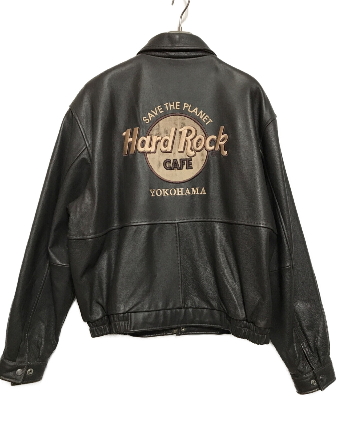 Hard Rock cafe (ハードロックカフェ) レザージャケット ブラウン サイズ:L(下記参照)