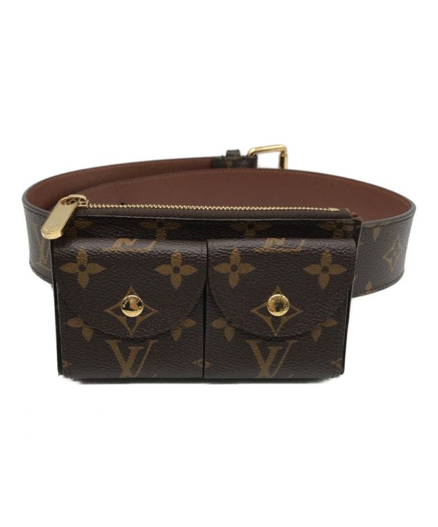 LOUIS VUITTON CEINTURE POCHETTE DUO WAIST BUM BAG MONOGRAM M9836