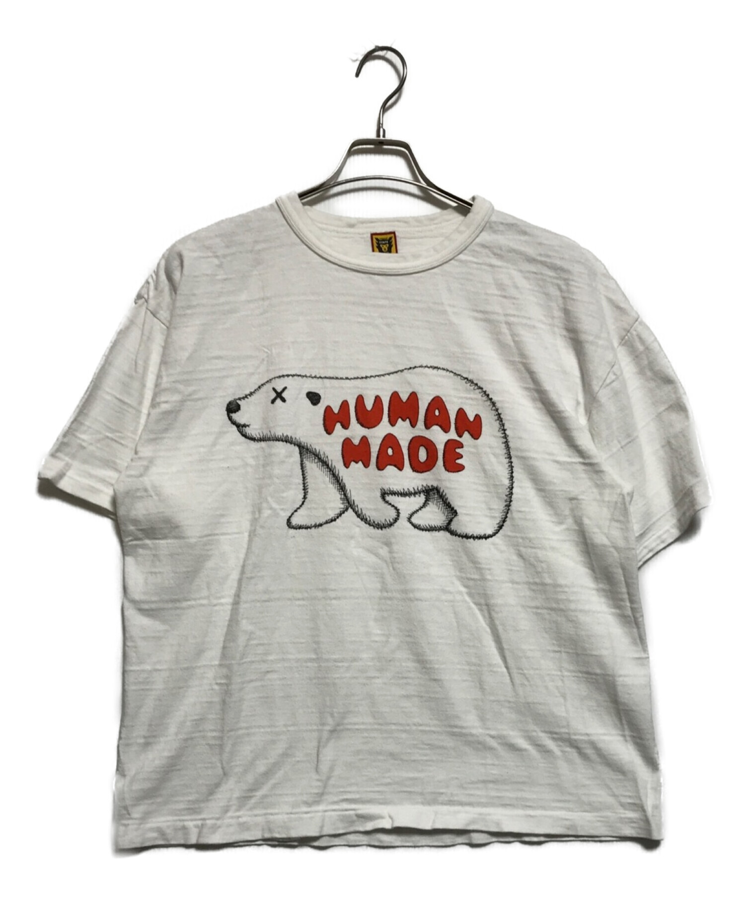 HUMAN MADE×KAWS (ヒューマンメイド×カウズ) プリントTシャツ ホワイト サイズ:2XL