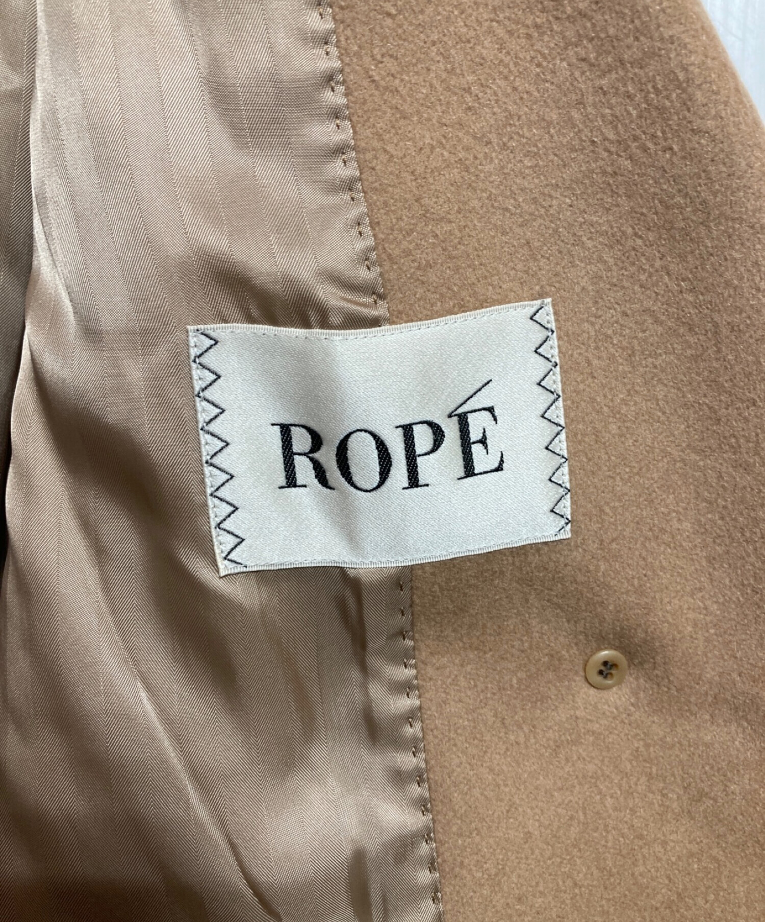 中古・古着通販】ROPE (ロペ) プレミアムカシミヤショールカラーコート