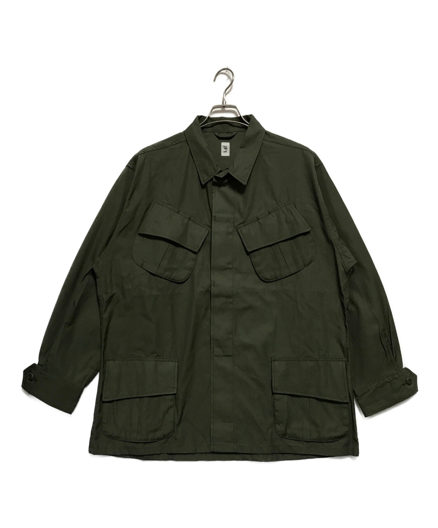 中古・古着通販】LE (エルイー) WIDE Fatigue Jacket オリーブ サイズ