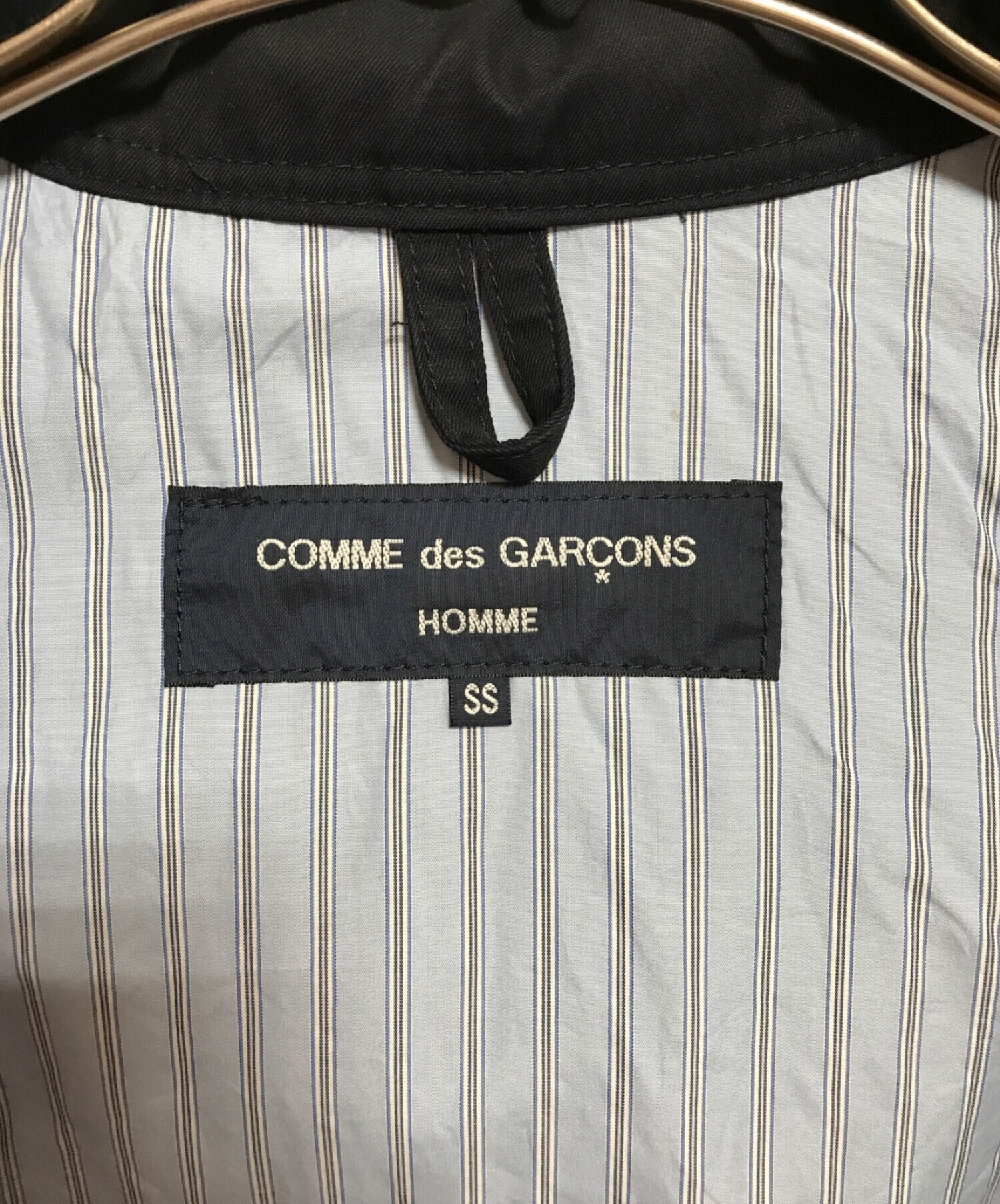 COMME des GARCONS HOMME (コムデギャルソン オム) フーデッドジャケット ネイビー サイズ:SS