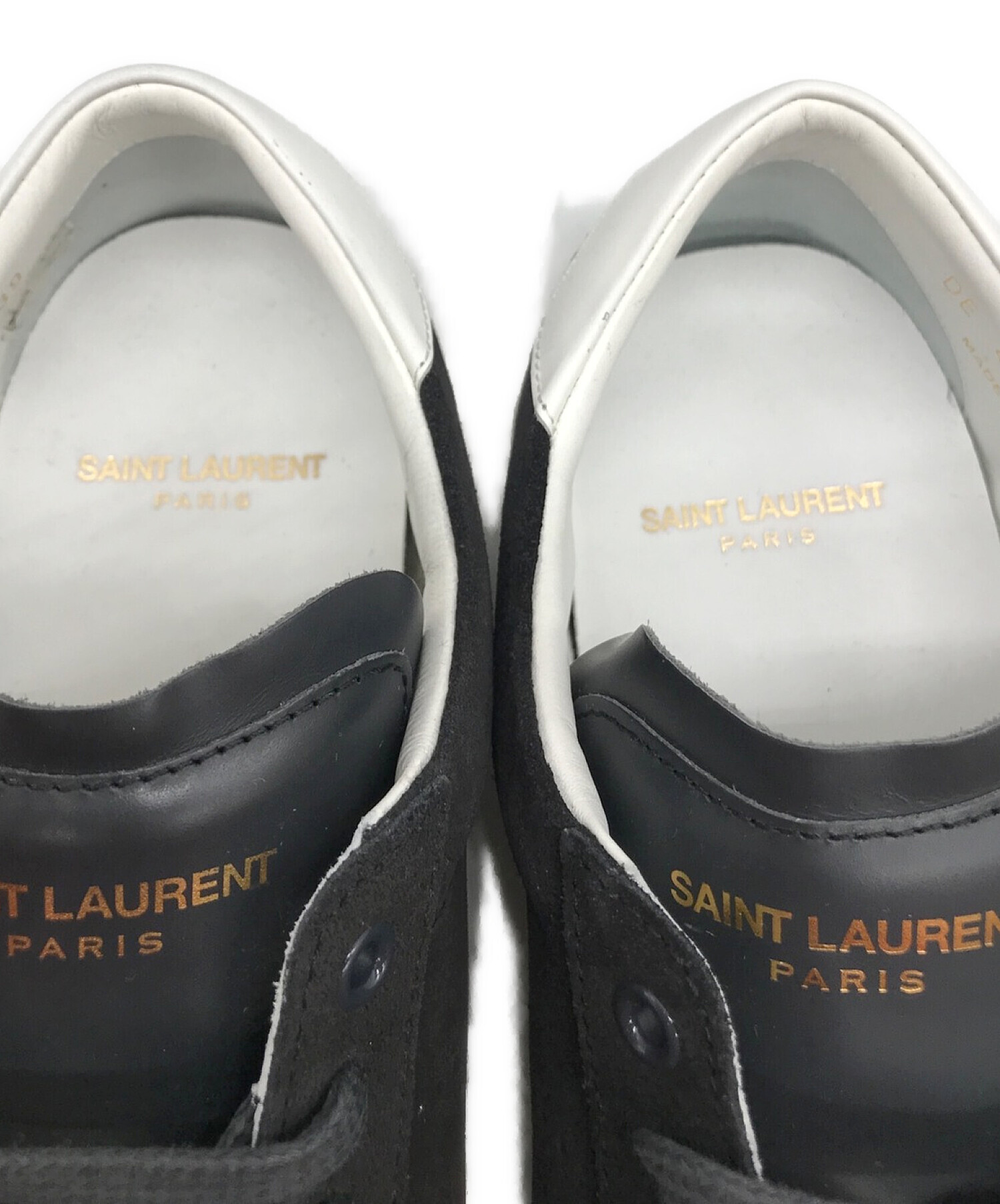 Saint Laurent Paris (サンローランパリ) スウェードスニーカー ブラック サイズ:39(下記参照)