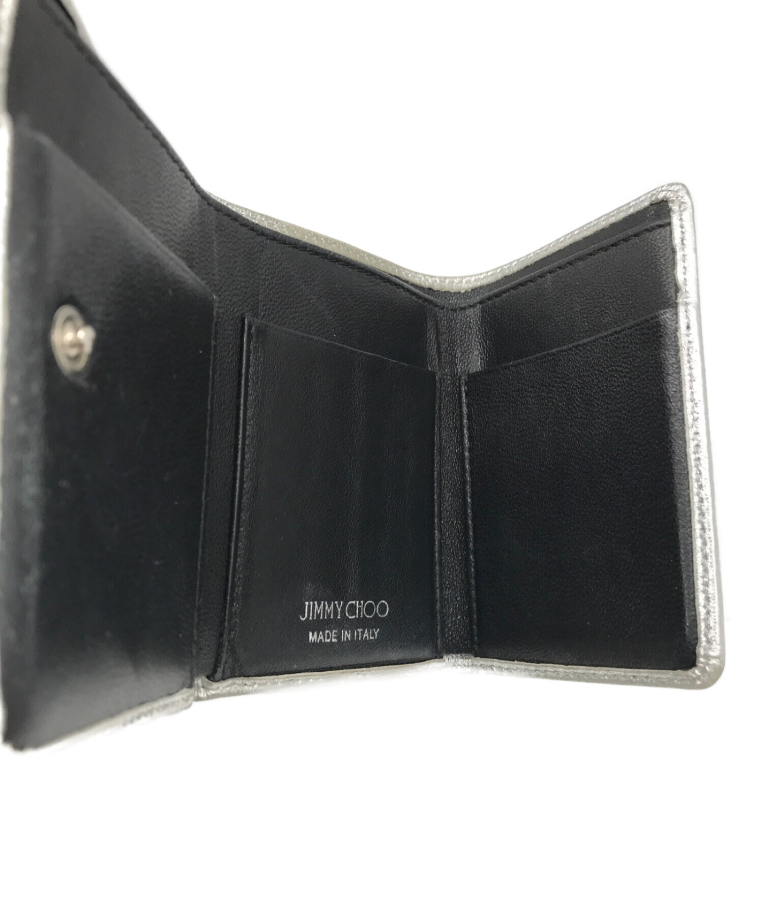 中古・古着通販】JIMMY CHOO (ジミーチュウ) スタッズ3つ折り財布