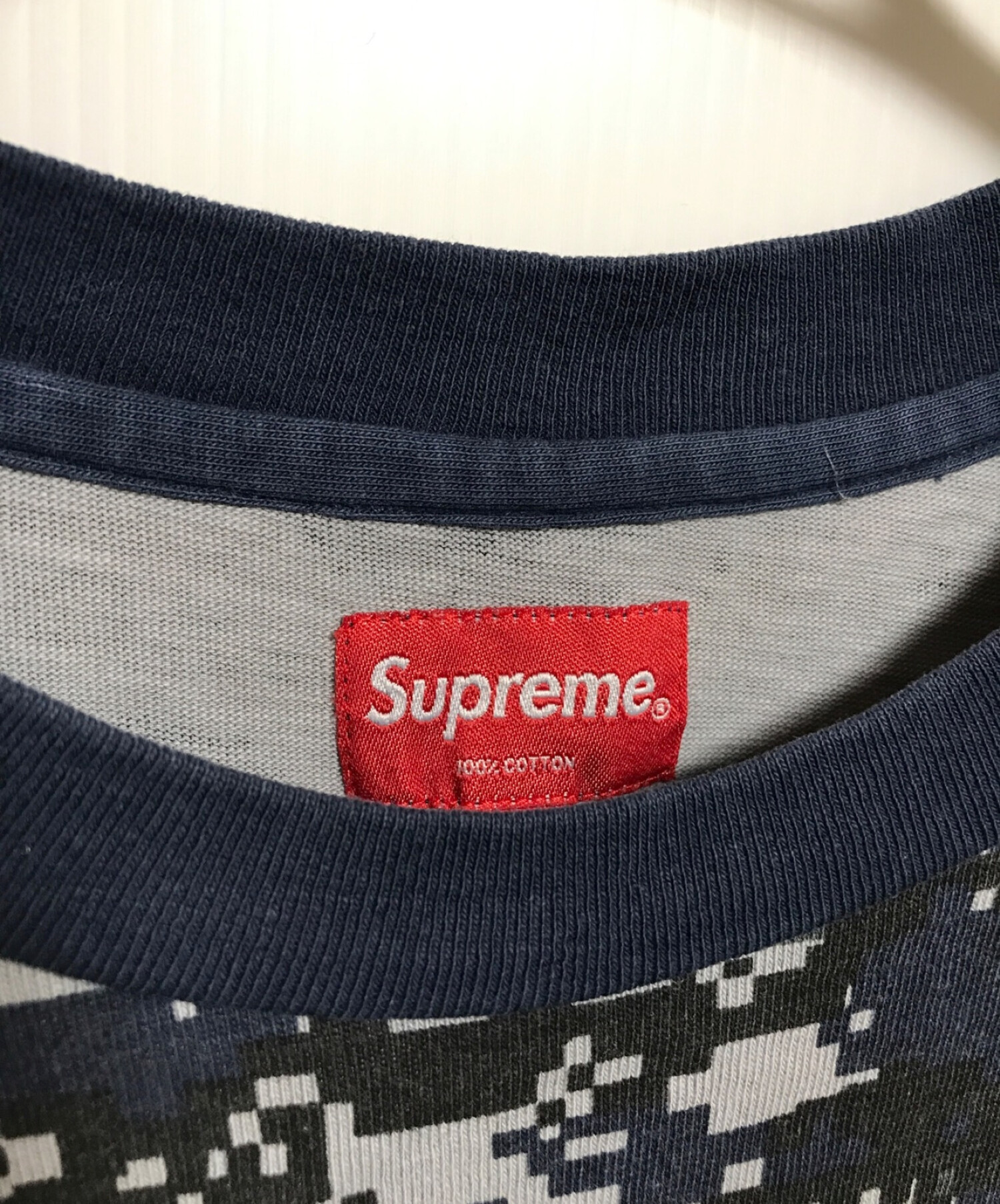 中古・古着通販】SUPREME (シュプリーム) S/S Pocket Tee Navy Digi