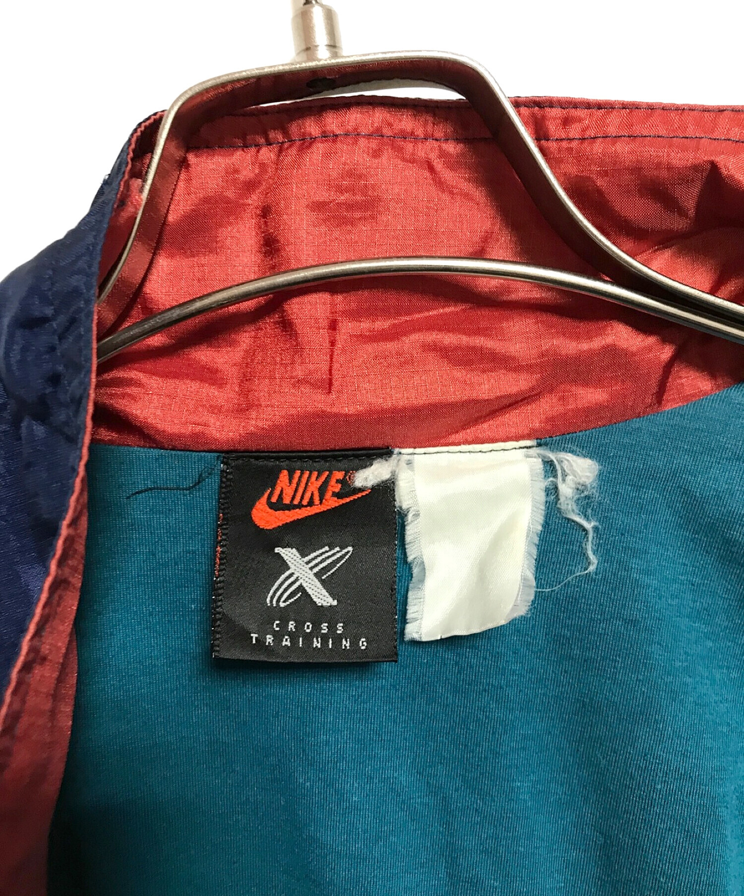 中古・古着通販】NIKE (ナイキ) ナイロンジャケット ネイビー×ブルー