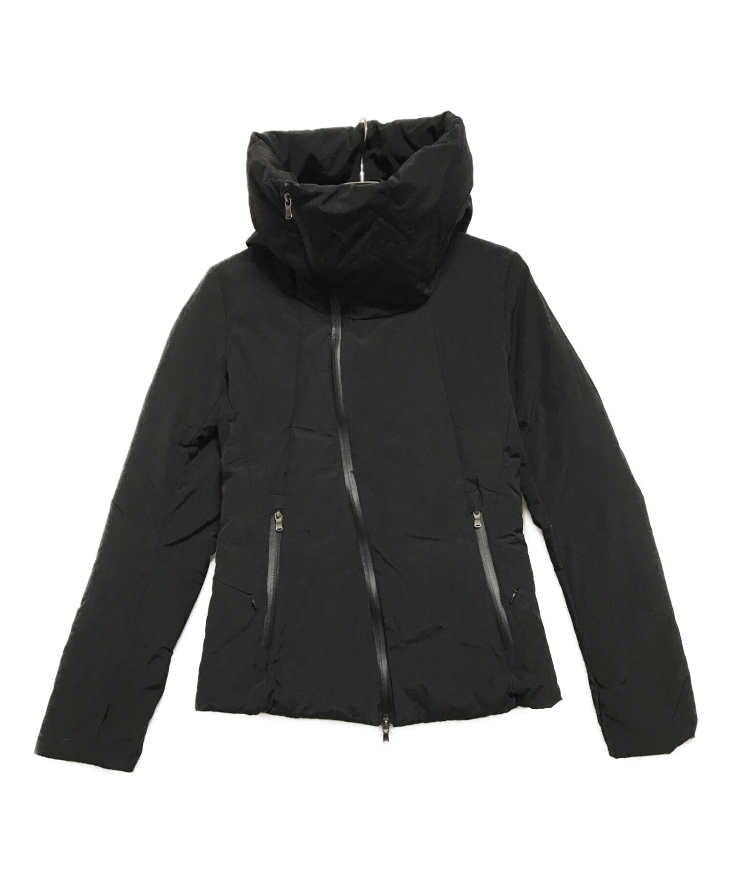 THE VIRIDI-ANNE (ヴィリジアン) Nylon Cotton Hooded Down Blouson ブラック サイズ:1