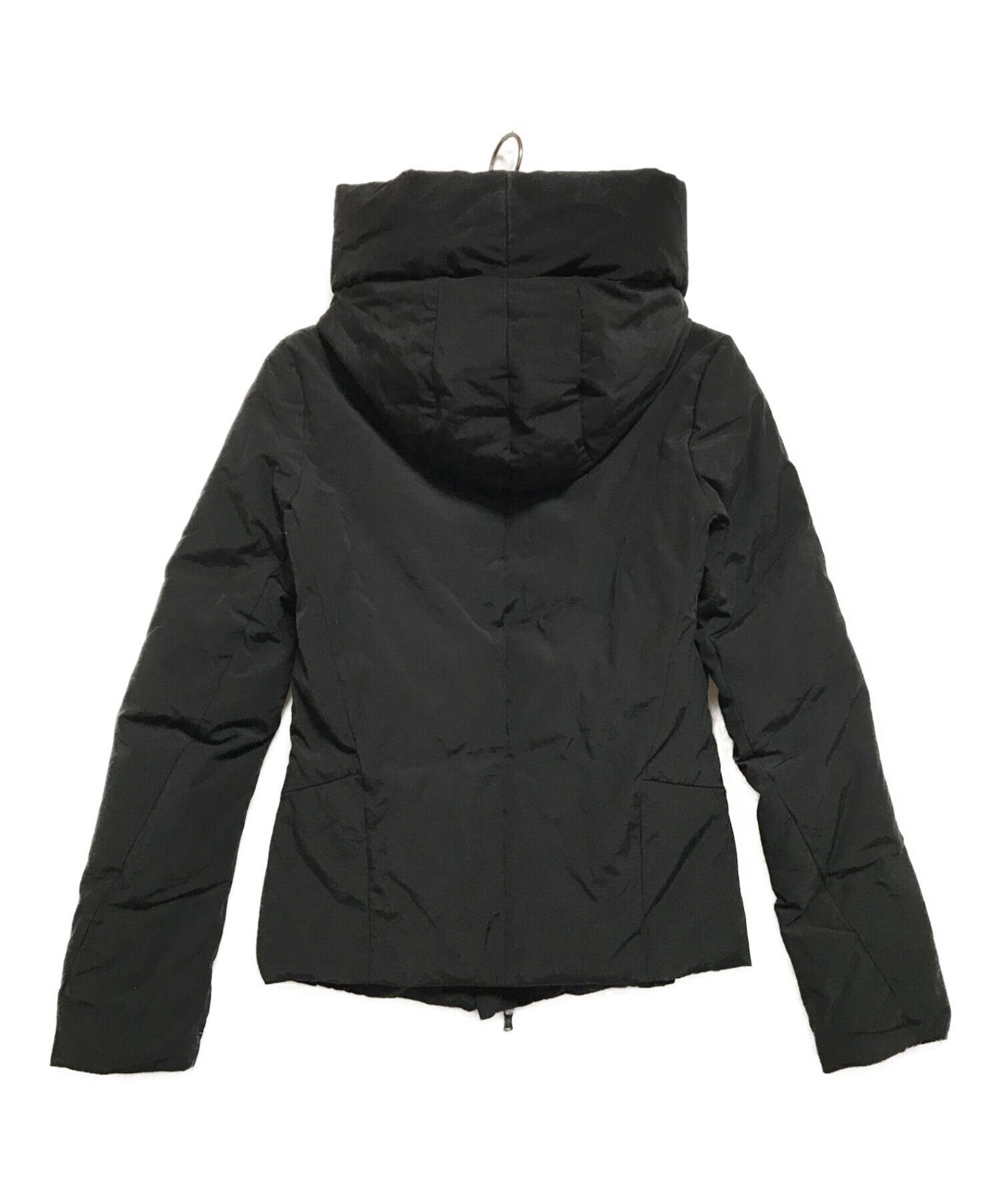 THE VIRIDI-ANNE (ヴィリジアン) Nylon Cotton Hooded Down Blouson ブラック サイズ:1