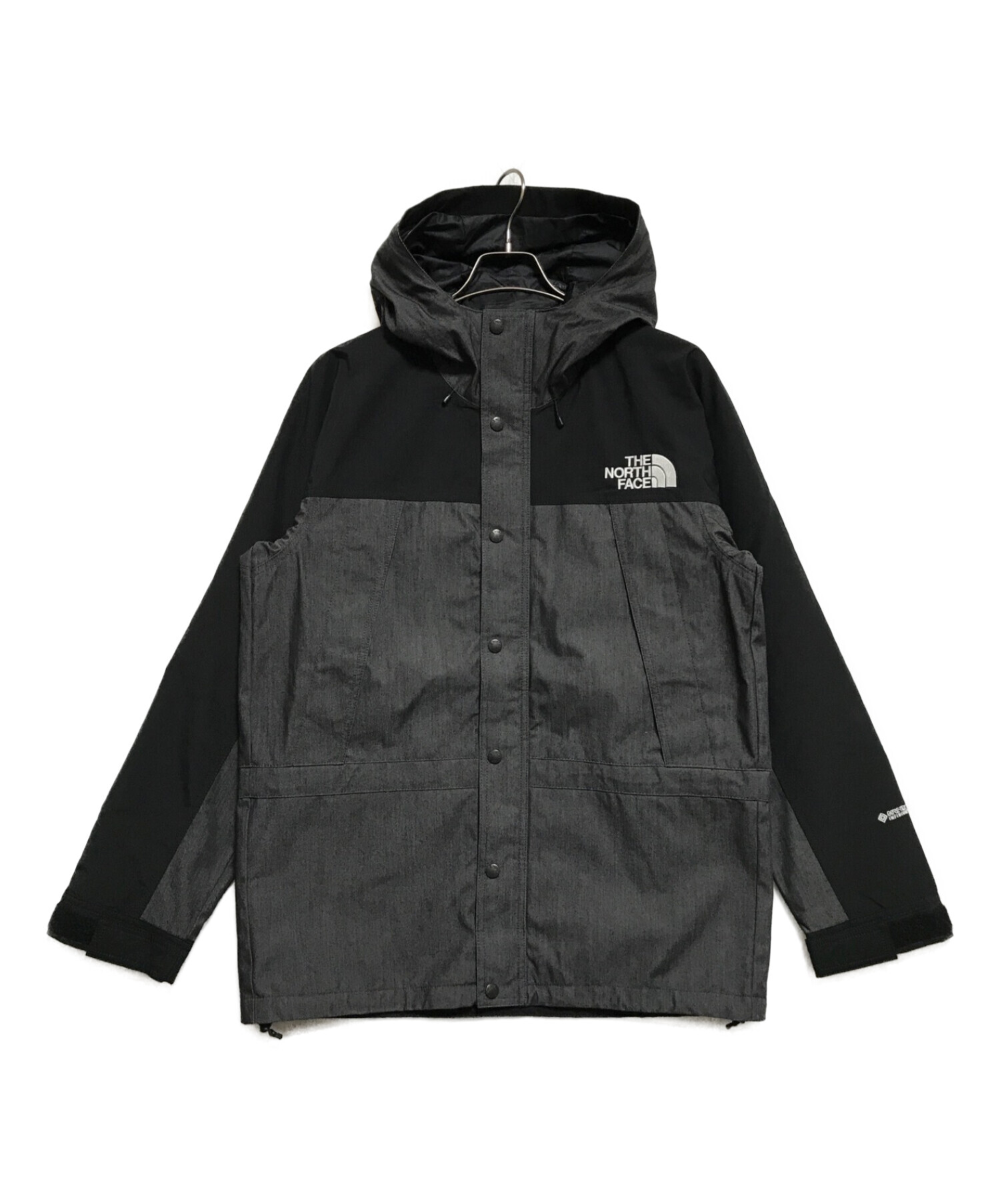 THE NORTH FACE (ザ ノース フェイス) マウンテンライトデニムジャケット インディゴ×ブラック サイズ:L