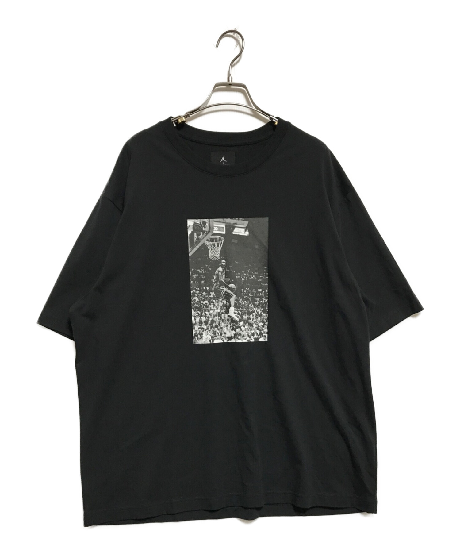 ユーロ安UNION JORDAN REVERSE DUNK T-SHIRT 黒/M Tシャツ/カットソー(半袖/袖なし)