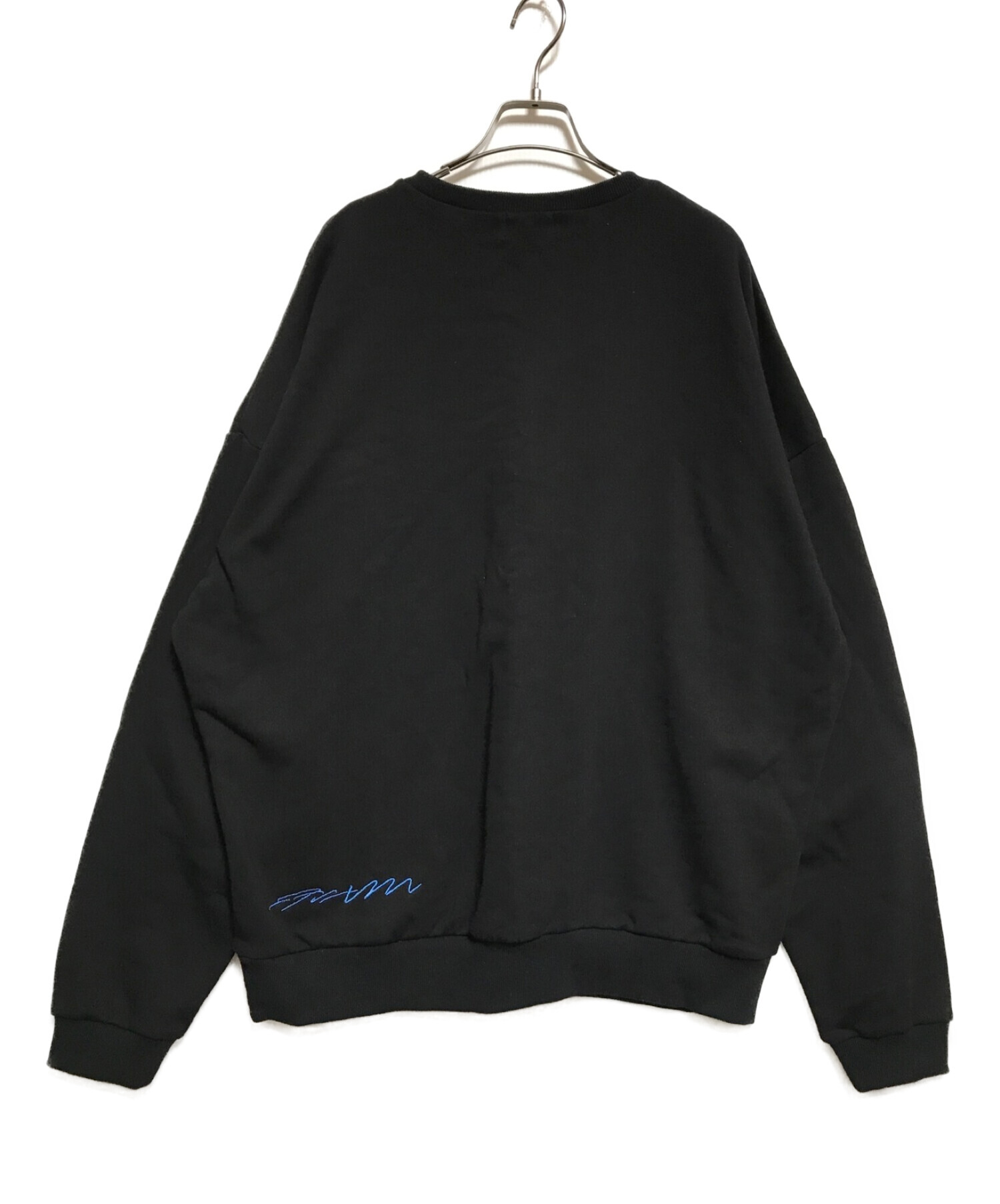 genzai (ゲンザイ) genzai Chenille Sweat ブラック サイズ:XL 未使用品