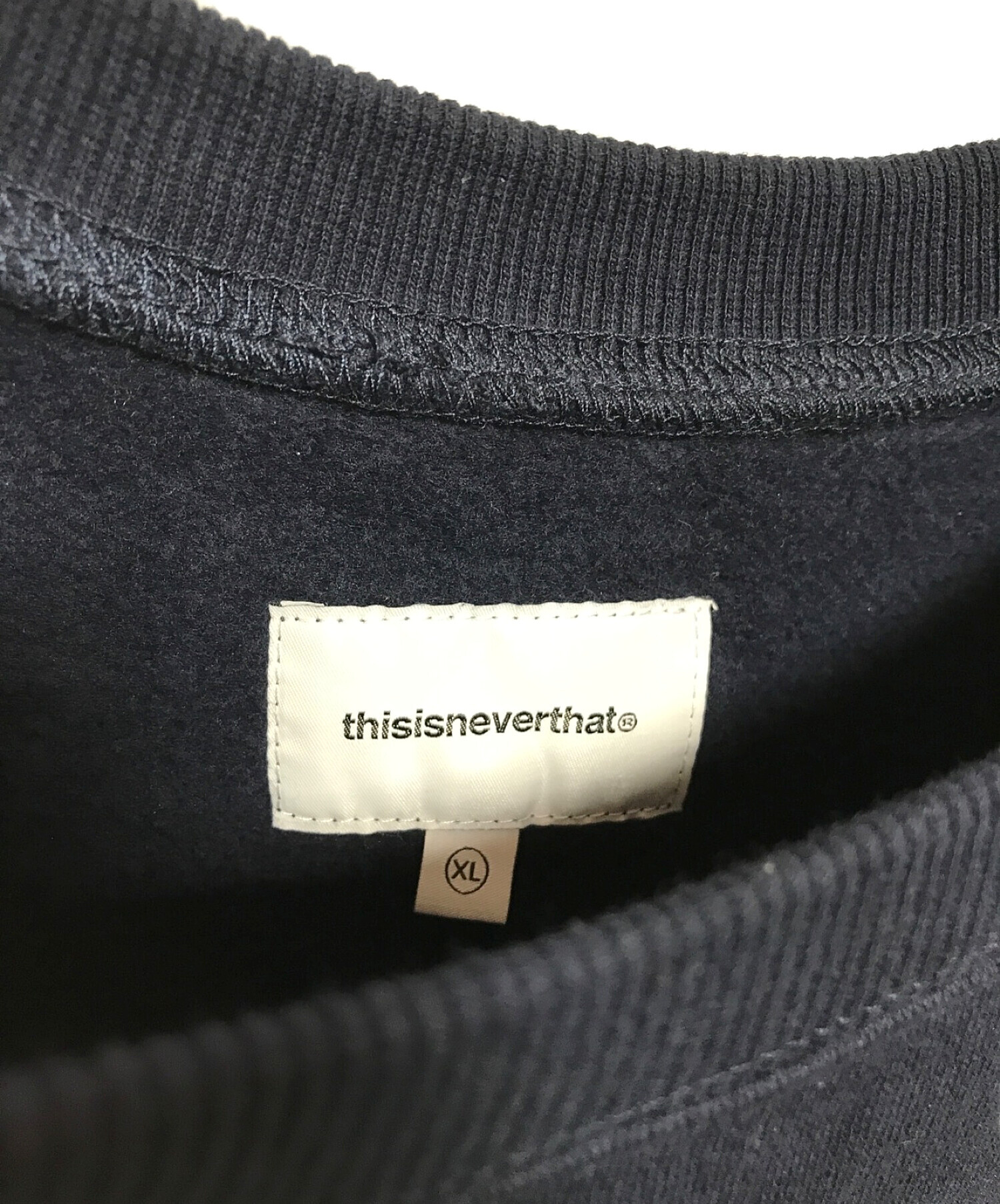 thisisneverthat (ディスイズネバーザット) クルーネックスウェット ネイビー サイズ:XL(下記参照)