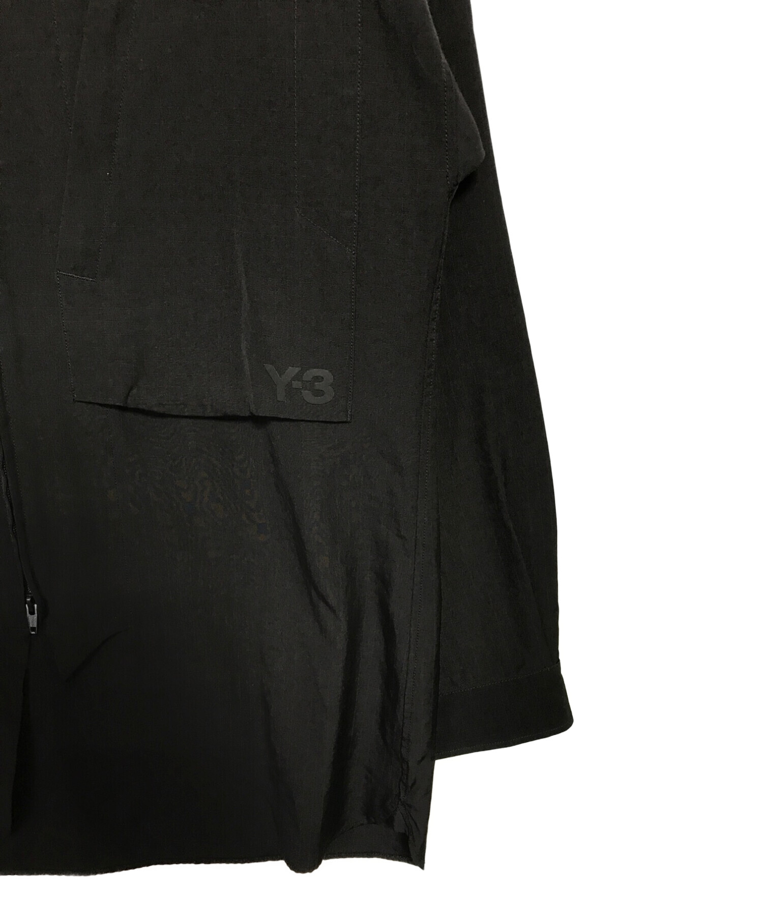 Y-3 (ワイスリー) CLASSIC LIGHT RIPSTOP OVERSHIRT ブラック サイズ:Ｍ