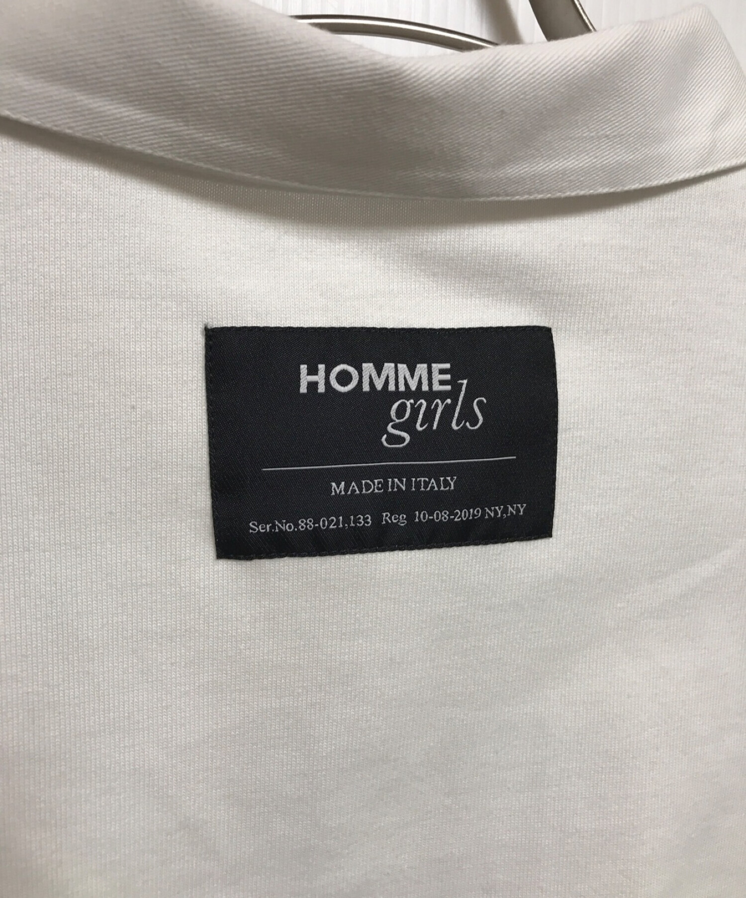 中古・古着通販】HOMME girls (オムガールズ) クロップドラガーシャツ