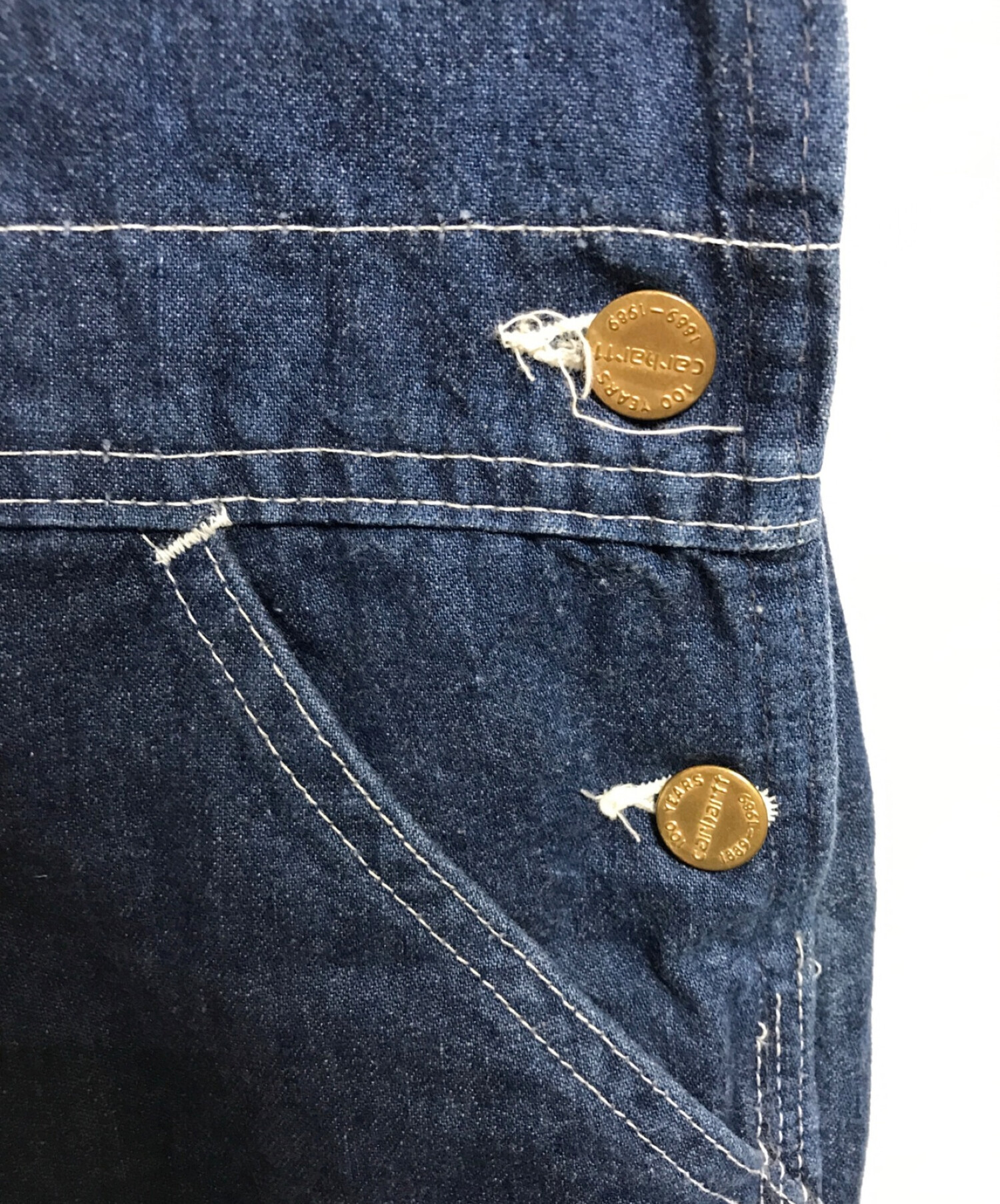 中古・古着通販】CarHartt (カーハート) デニムオーバーオール