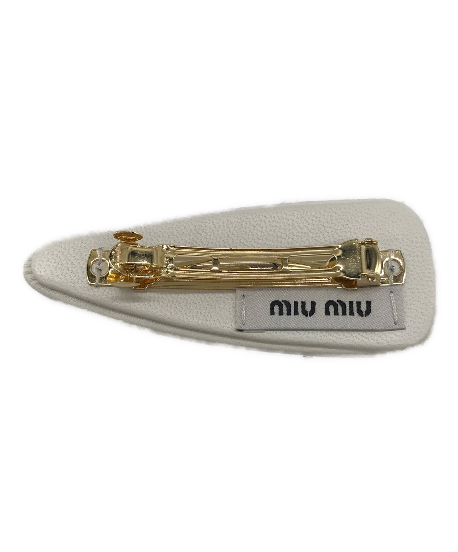 中古・古着通販】MIU MIU (ミュウミュウ) パテントレザーヘアクリップ