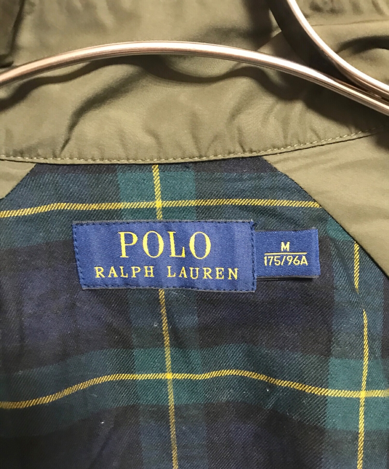 POLO RALPH LAUREN (ポロ・ラルフローレン) ナイロンスイングトップ カーキ サイズ:M