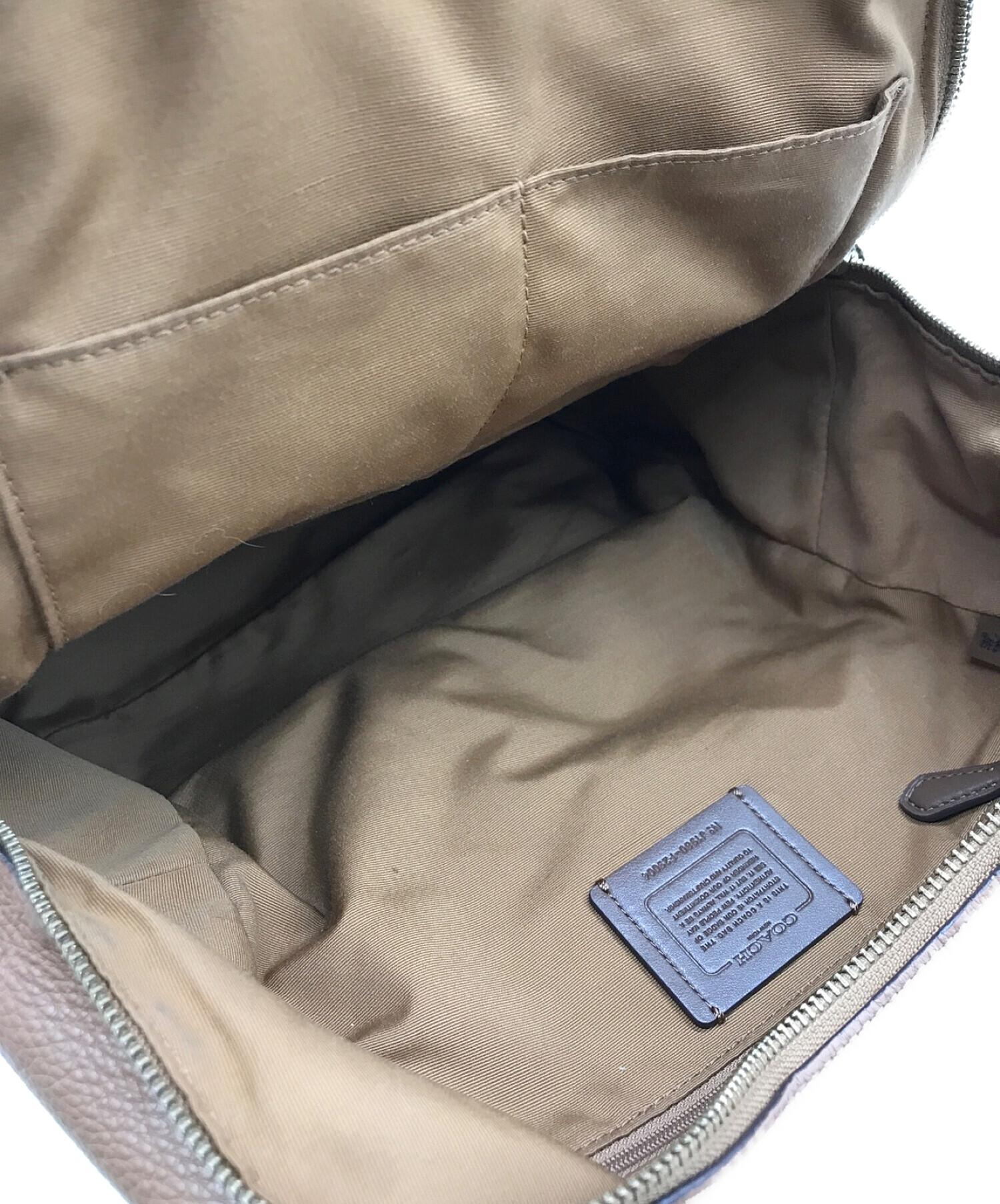 中古・古着通販】COACH (コーチ) レザーリュック ベージュ｜ブランド・古着通販 トレファク公式【TREFAC FASHION】スマホサイト