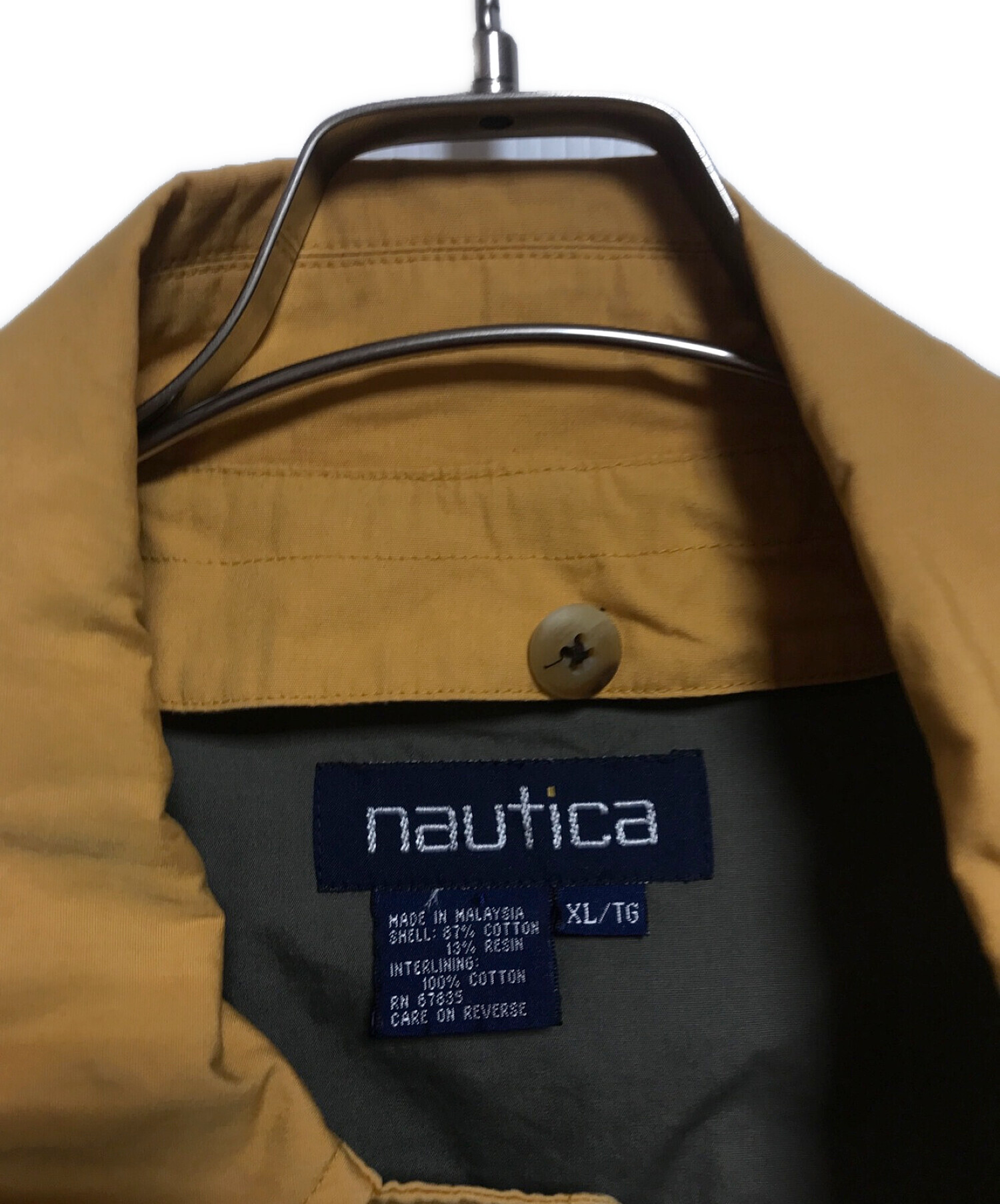 NAUTICA (ノーティカ) 【古着】90‘Sロングコート イエロー サイズ:XL