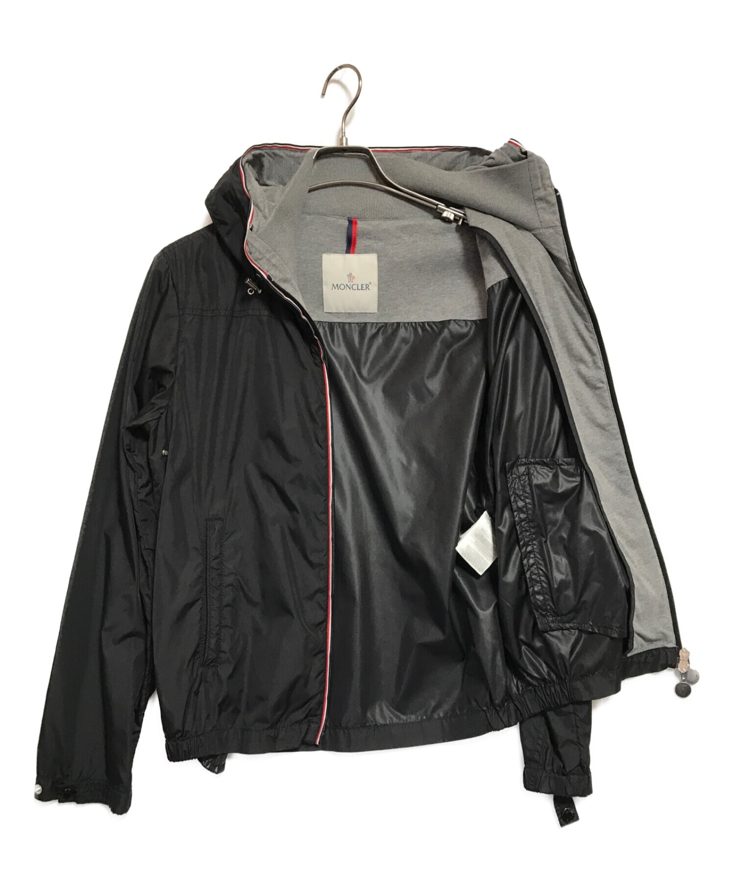 中古・古着通販】MONCLER (モンクレール) ナイロンジャケット ブラック