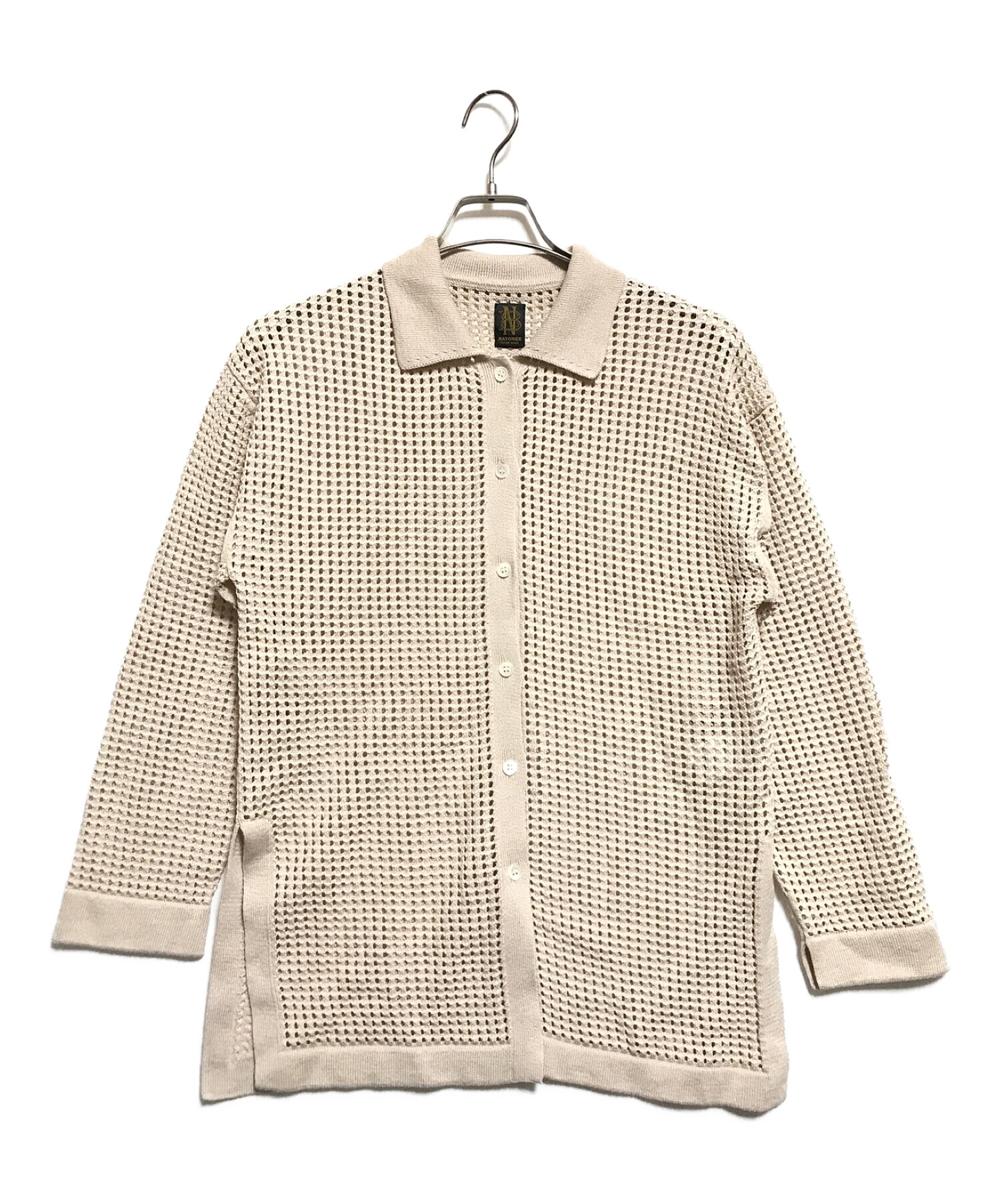 中古・古着通販】BATONER (バトナ―) SUMMER KNIT POLO COLLAR CARDIGAN